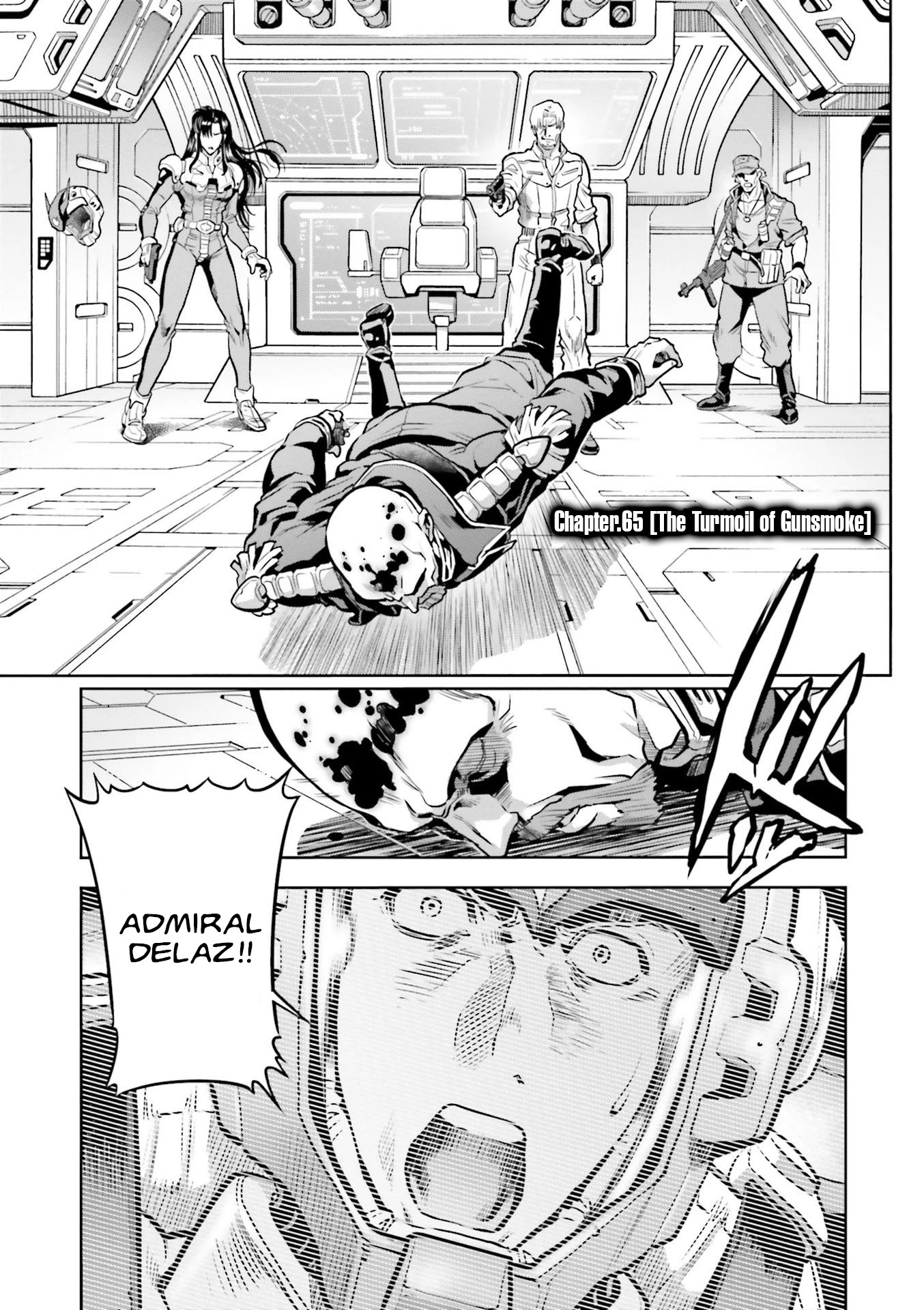Kidou Senshi Gundam 0083 Rebellion Chapter 65 page 1 - Chapter 65: The Turmoil of Gunsmoke