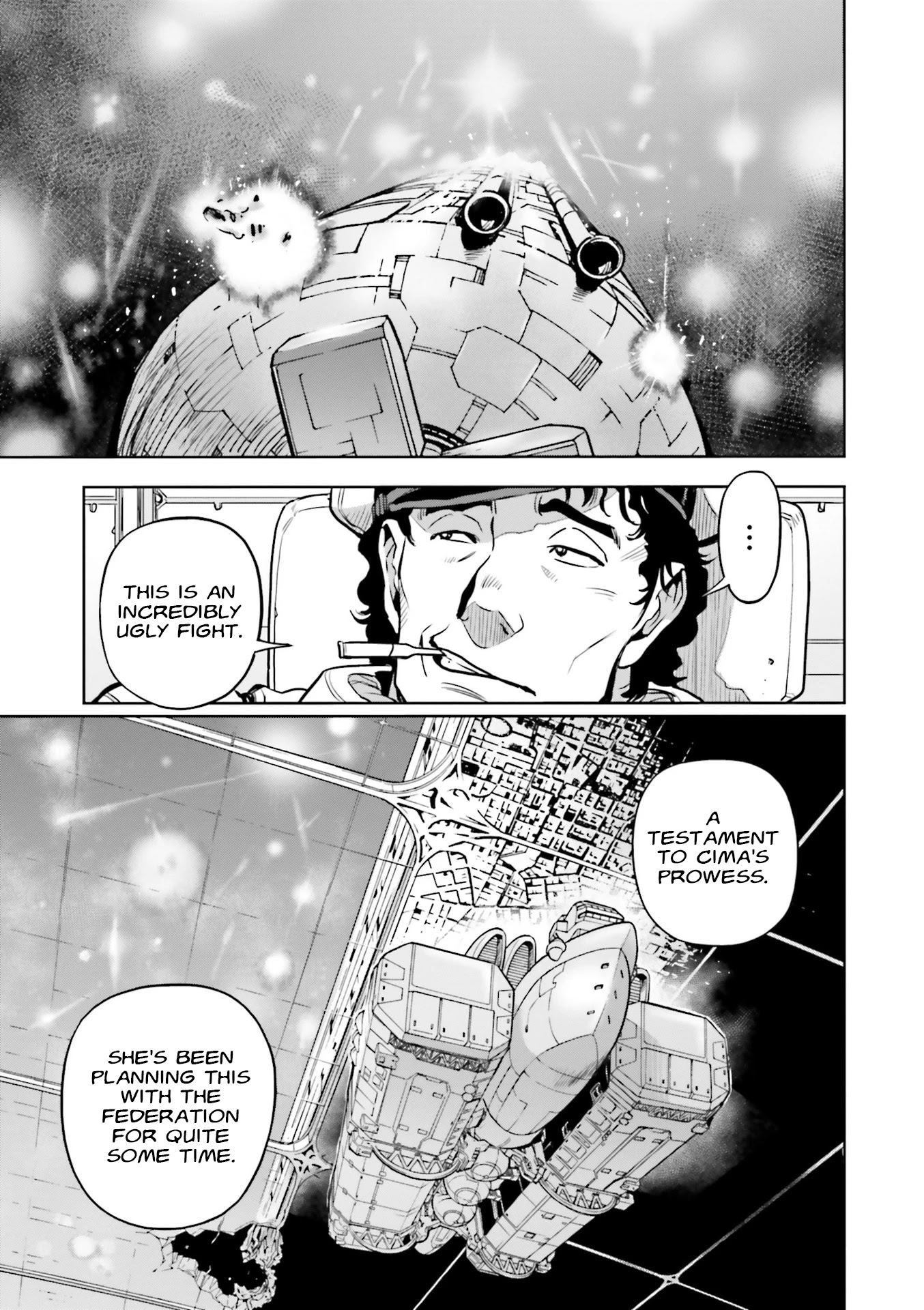 Kidou Senshi Gundam 0083 Rebellion Chapter 65 page 15 - Chapter 65: The Turmoil of Gunsmoke