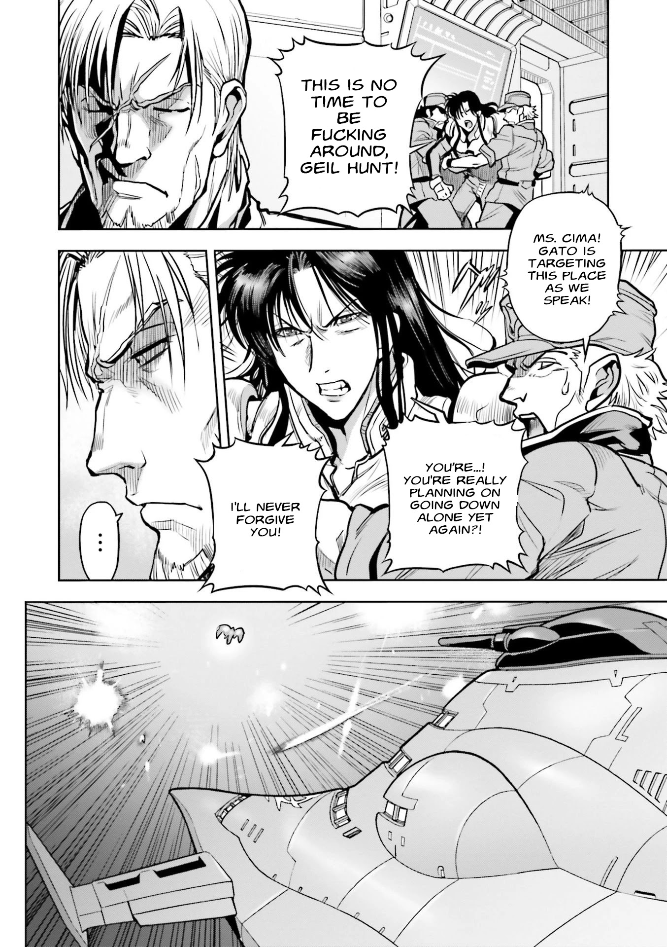 Kidou Senshi Gundam 0083 Rebellion Chapter 65 page 28 - Chapter 65: The Turmoil of Gunsmoke