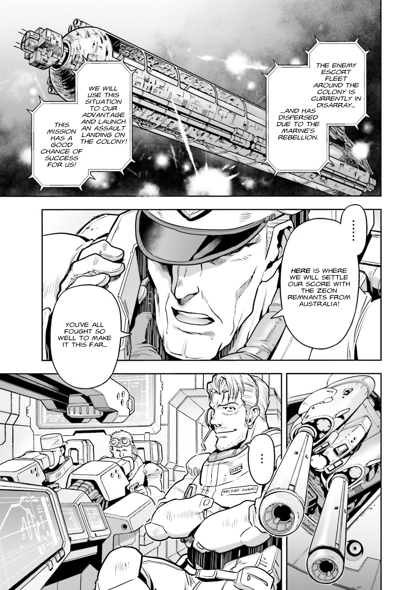 Kidou Senshi Gundam 0083 Rebellion Chapter 68 page 10 - Chapter 68: Attacking in Waves