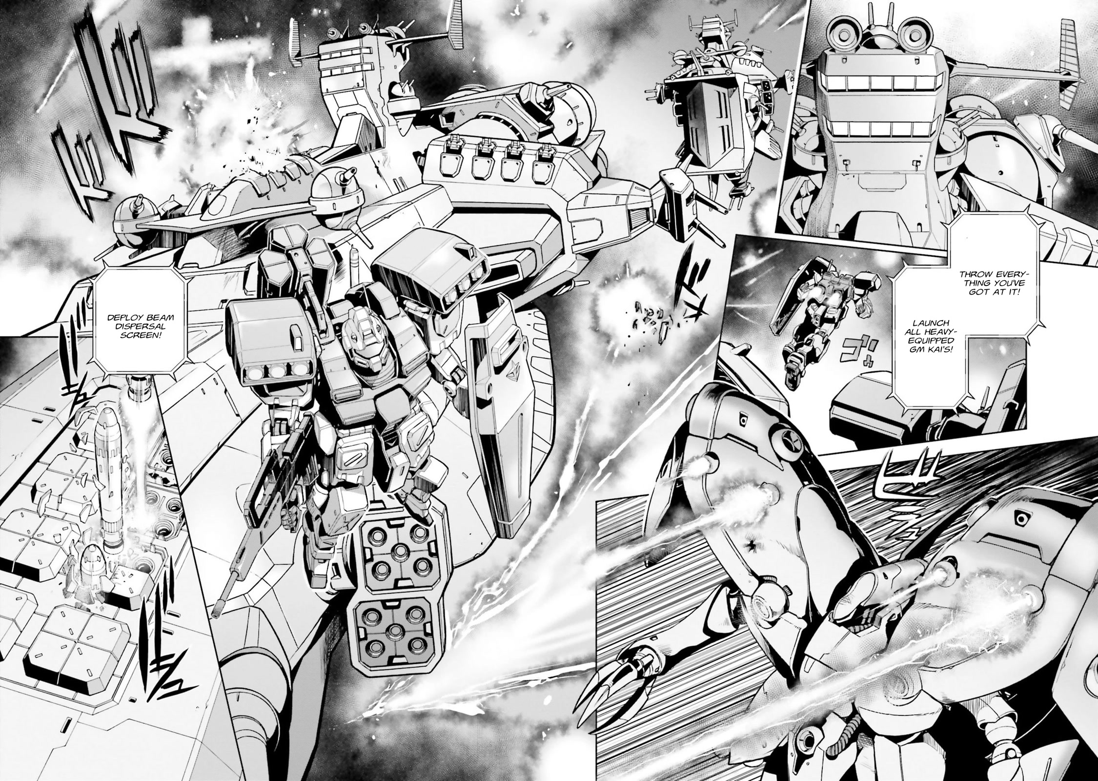 Kidou Senshi Gundam 0083 Rebellion Chapter 68 page 2 - Chapter 68: Attacking in Waves