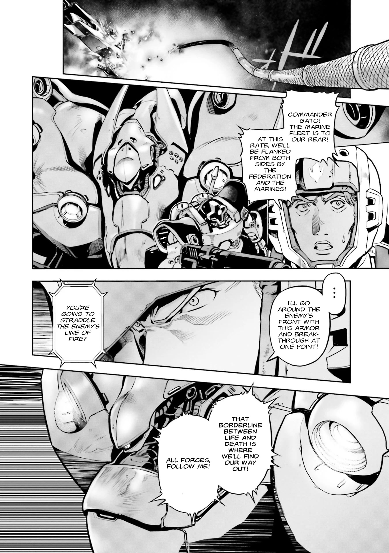 Kidou Senshi Gundam 0083 Rebellion Chapter 68 page 28 - Chapter 68: Attacking in Waves