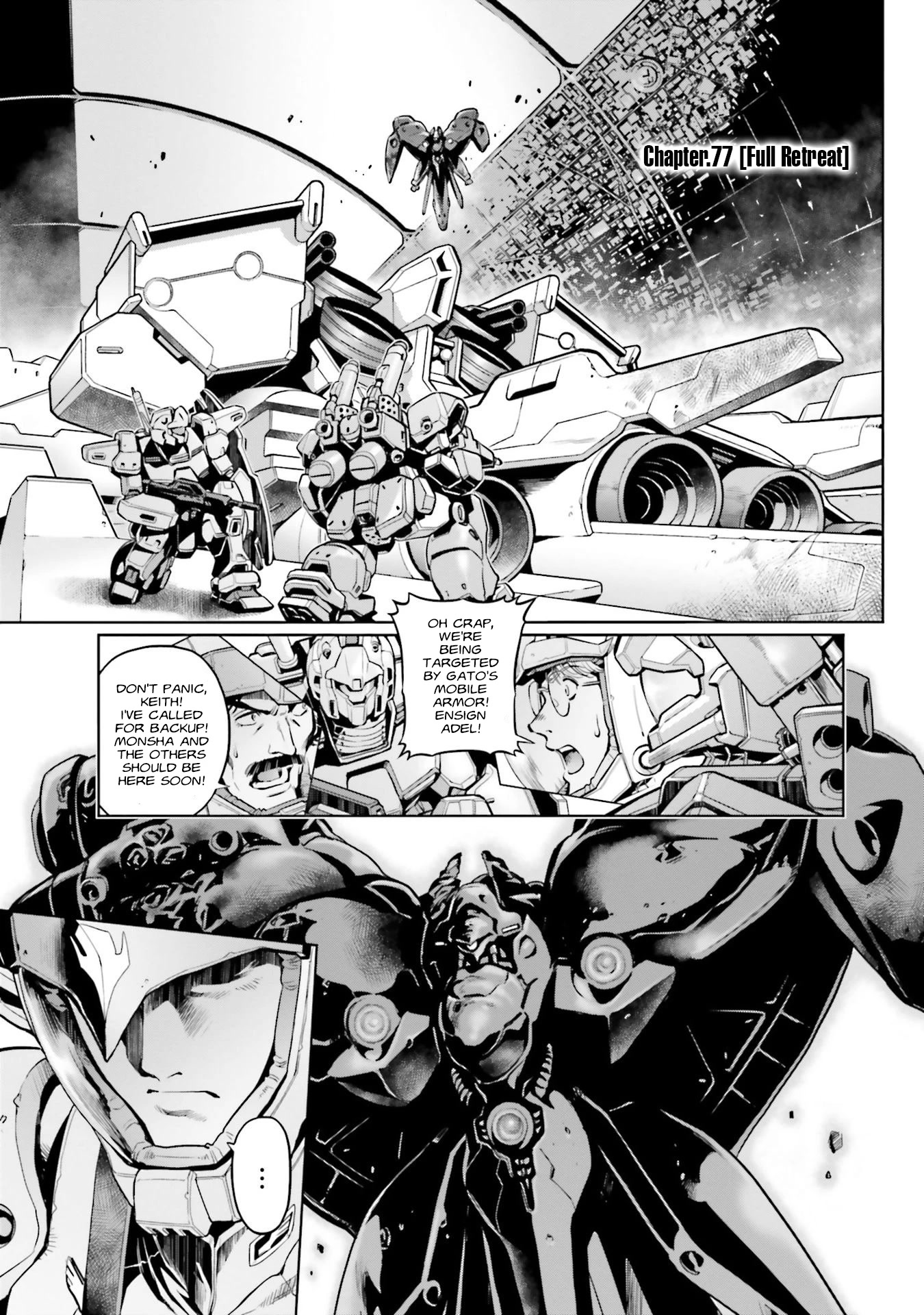 Kidou Senshi Gundam 0083 Rebellion Chapter 77 page 1 - Chapter 77: Full retreat