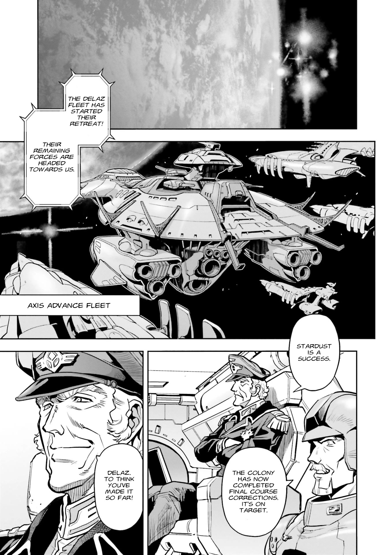 Kidou Senshi Gundam 0083 Rebellion Chapter 77 page 22 - Chapter 77: Full retreat