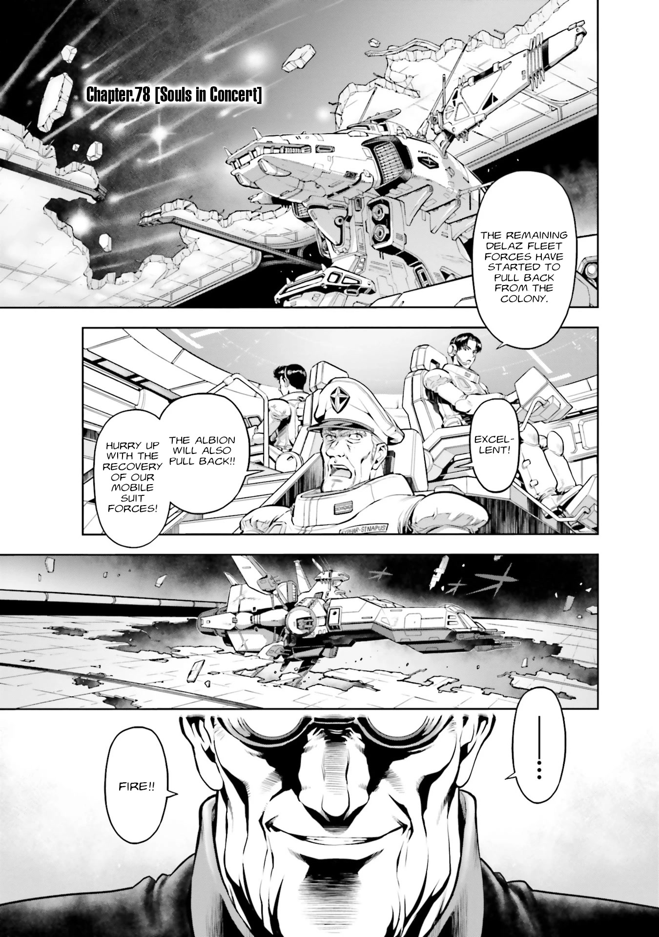Kidou Senshi Gundam 0083 Rebellion Chapter 78 page 1 - Chapter 78: Souls in Concert