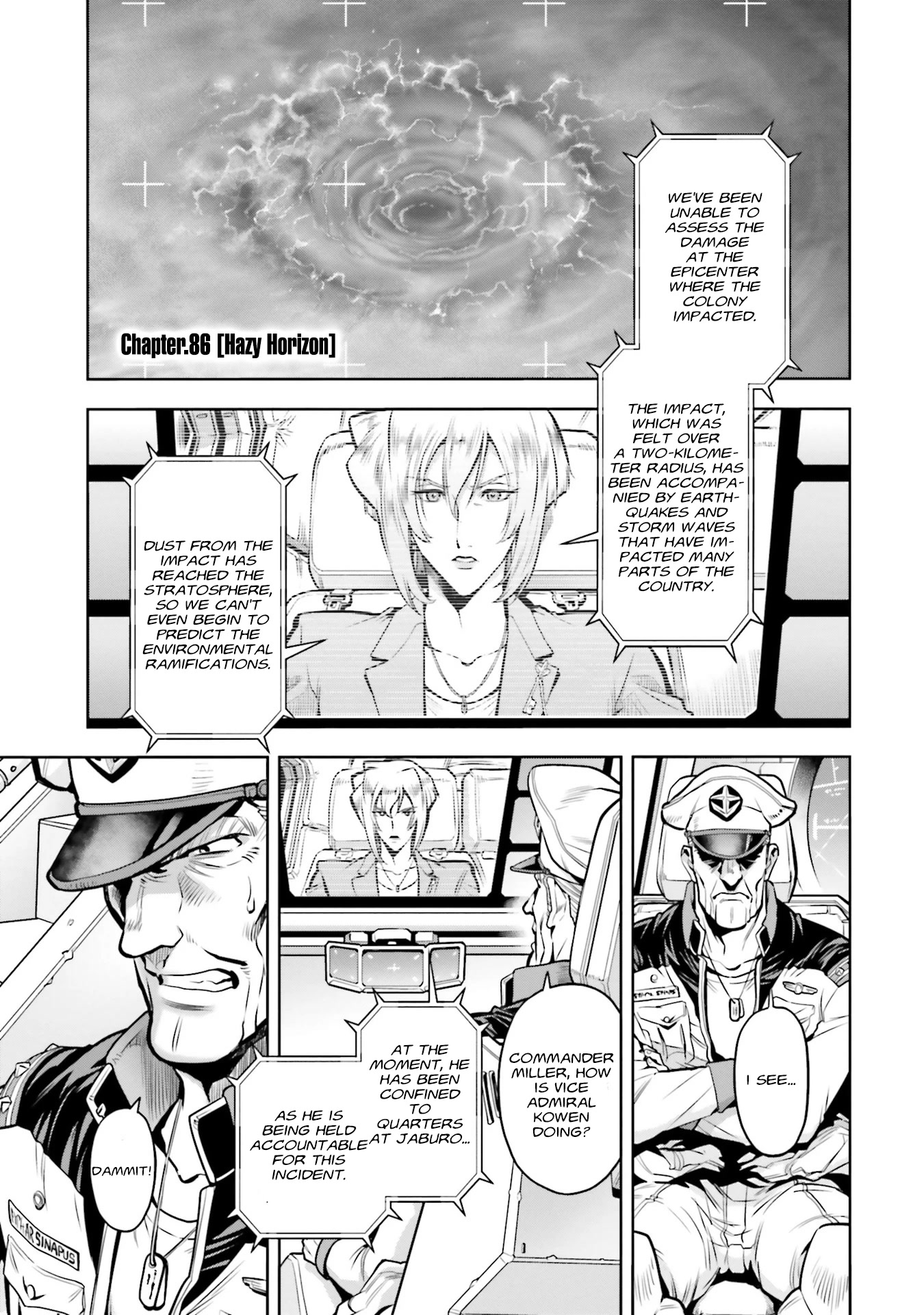 Kidou Senshi Gundam 0083 Rebellion Chapter 86 page 1 - Chapter 86: Hazy Horizon