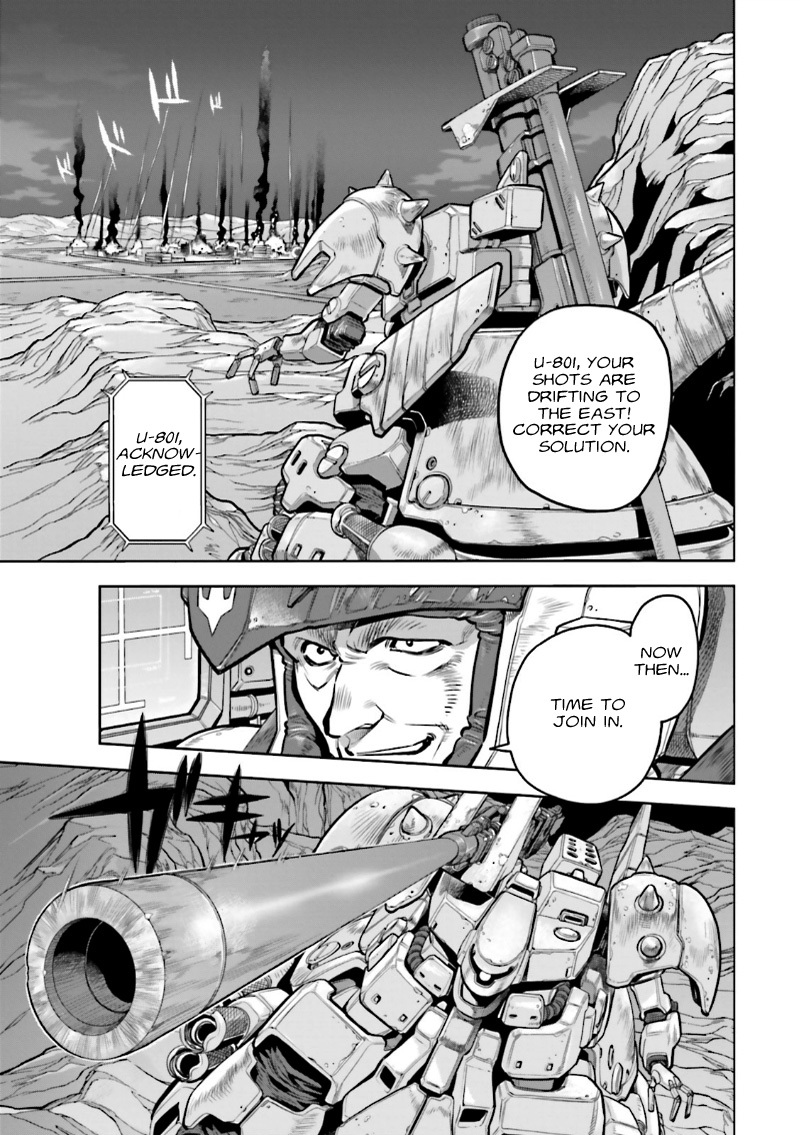 Kidou Senshi Gundam 0083 Rebellion Chapter 9 page 14 - Chapter 9: Real Combat & Explosive Blasts