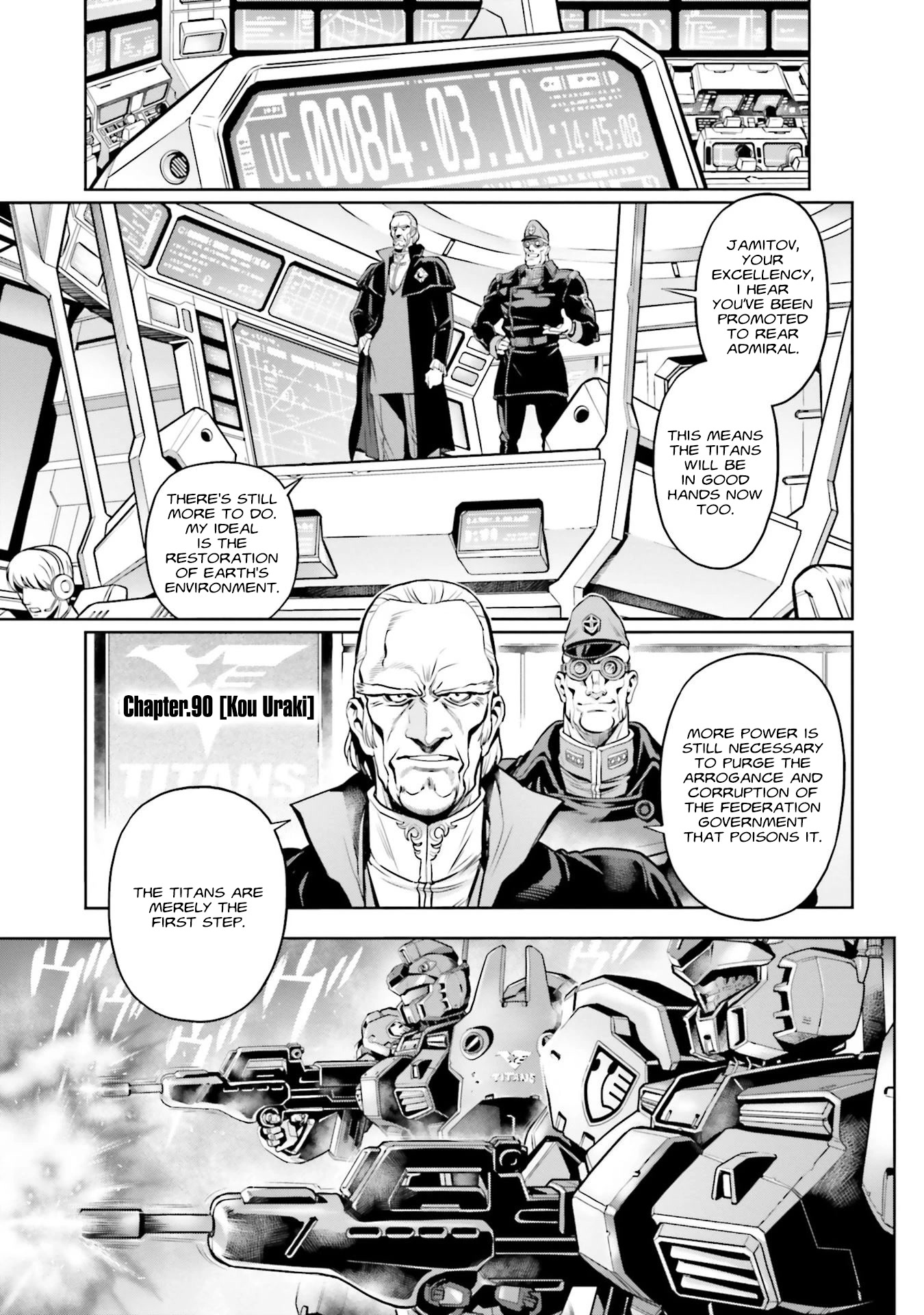 Kidou Senshi Gundam 0083 Rebellion Chapter 90 page 1 - Chapter 90: Kou Uraki