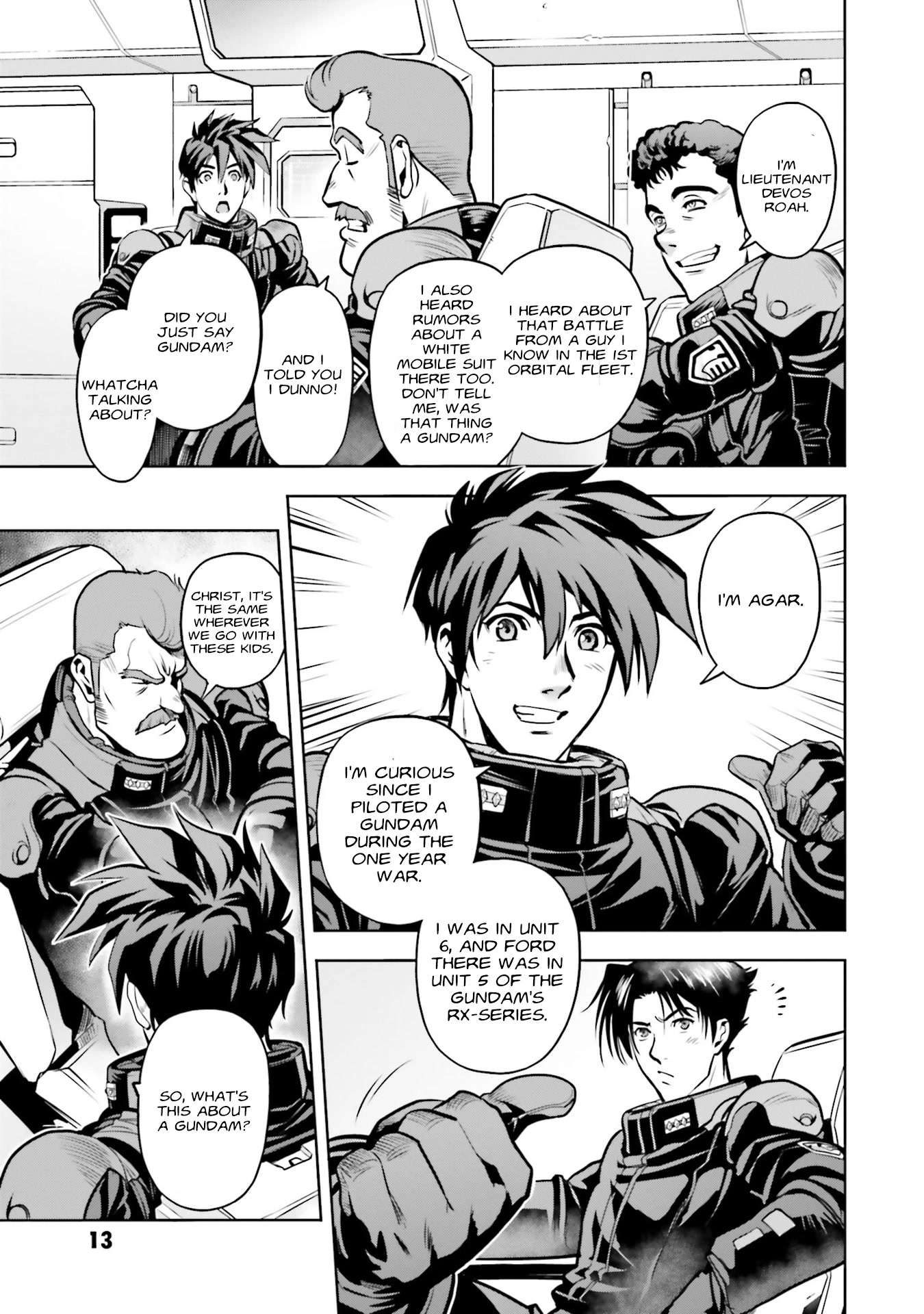 Kidou Senshi Gundam 0083 Rebellion Chapter 91 page 14 - Chapter 91: The Immortal 4th Team