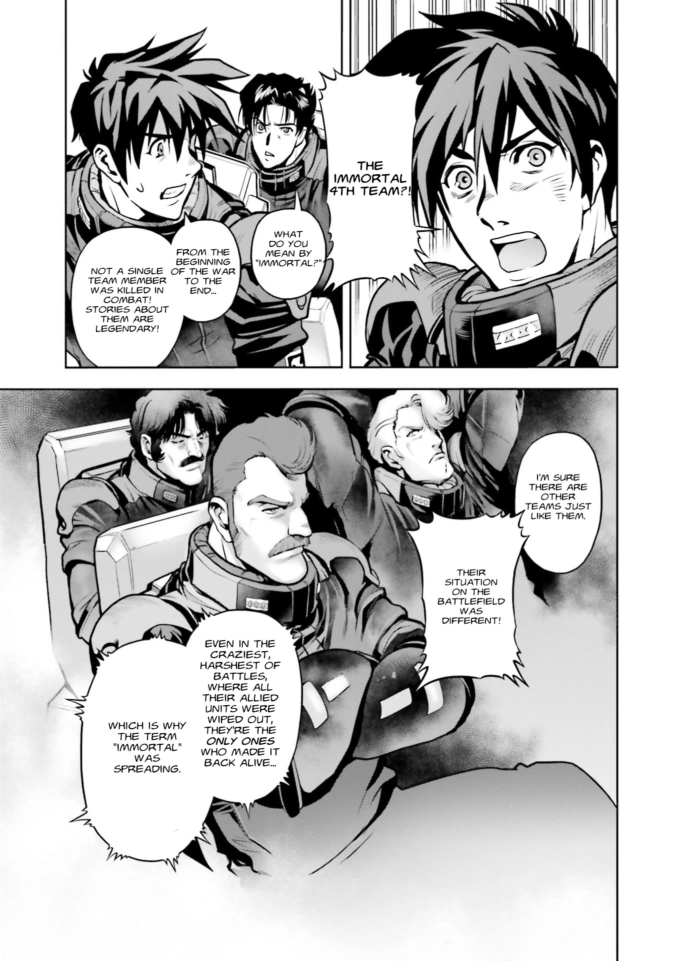 Kidou Senshi Gundam 0083 Rebellion Chapter 91 page 18 - Chapter 91: The Immortal 4th Team