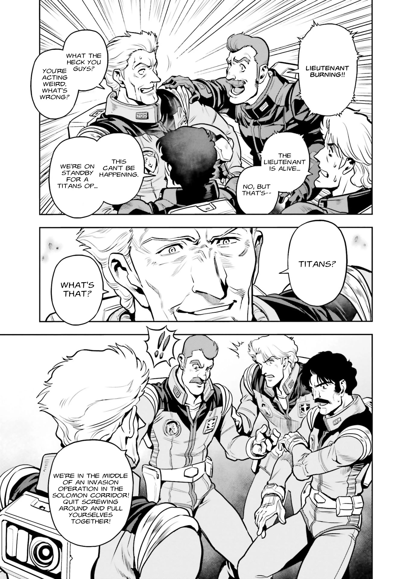 Kidou Senshi Gundam 0083 Rebellion Chapter 91 page 22 - Chapter 91: The Immortal 4th Team