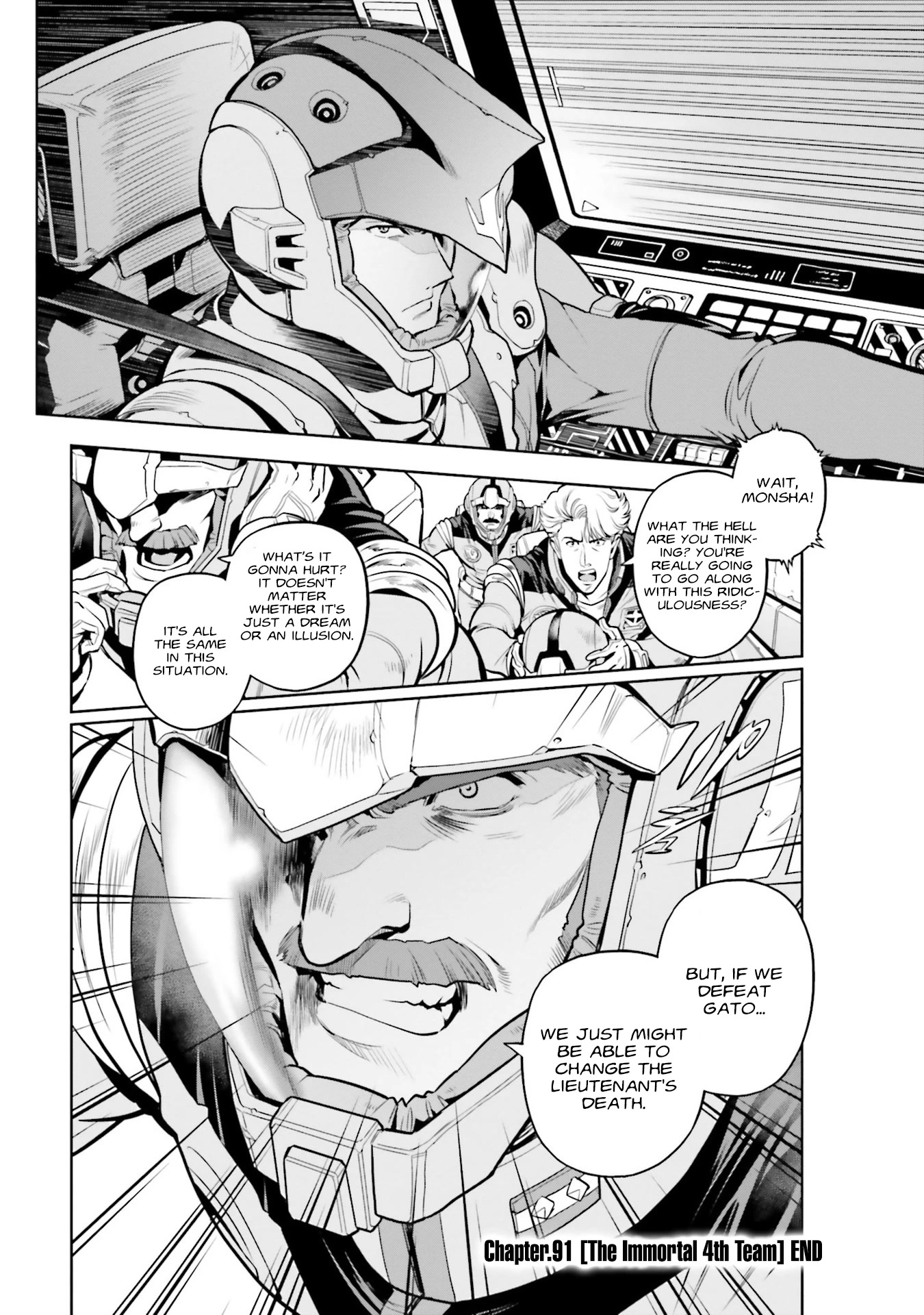 Kidou Senshi Gundam 0083 Rebellion Chapter 91 page 25 - Chapter 91: The Immortal 4th Team