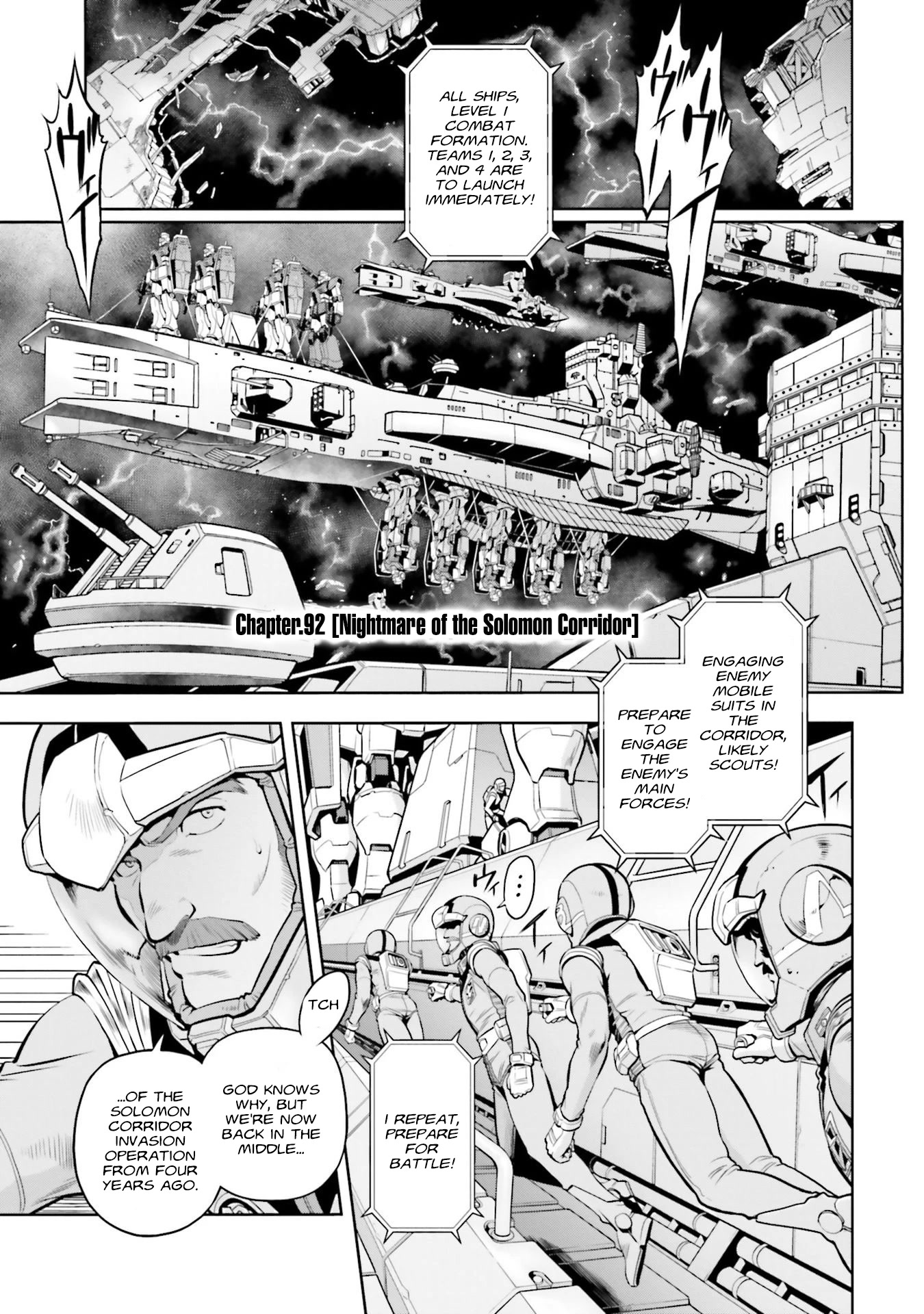 Kidou Senshi Gundam 0083 Rebellion Chapter 92 page 1 - Chapter 92: Nightmare of the Solomon Corridor
