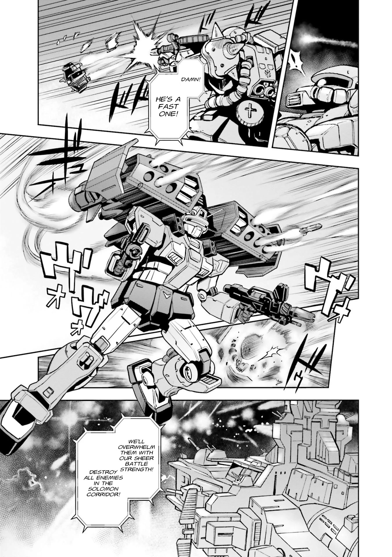 Kidou Senshi Gundam 0083 Rebellion Chapter 92 page 12 - Chapter 92: Nightmare of the Solomon Corridor