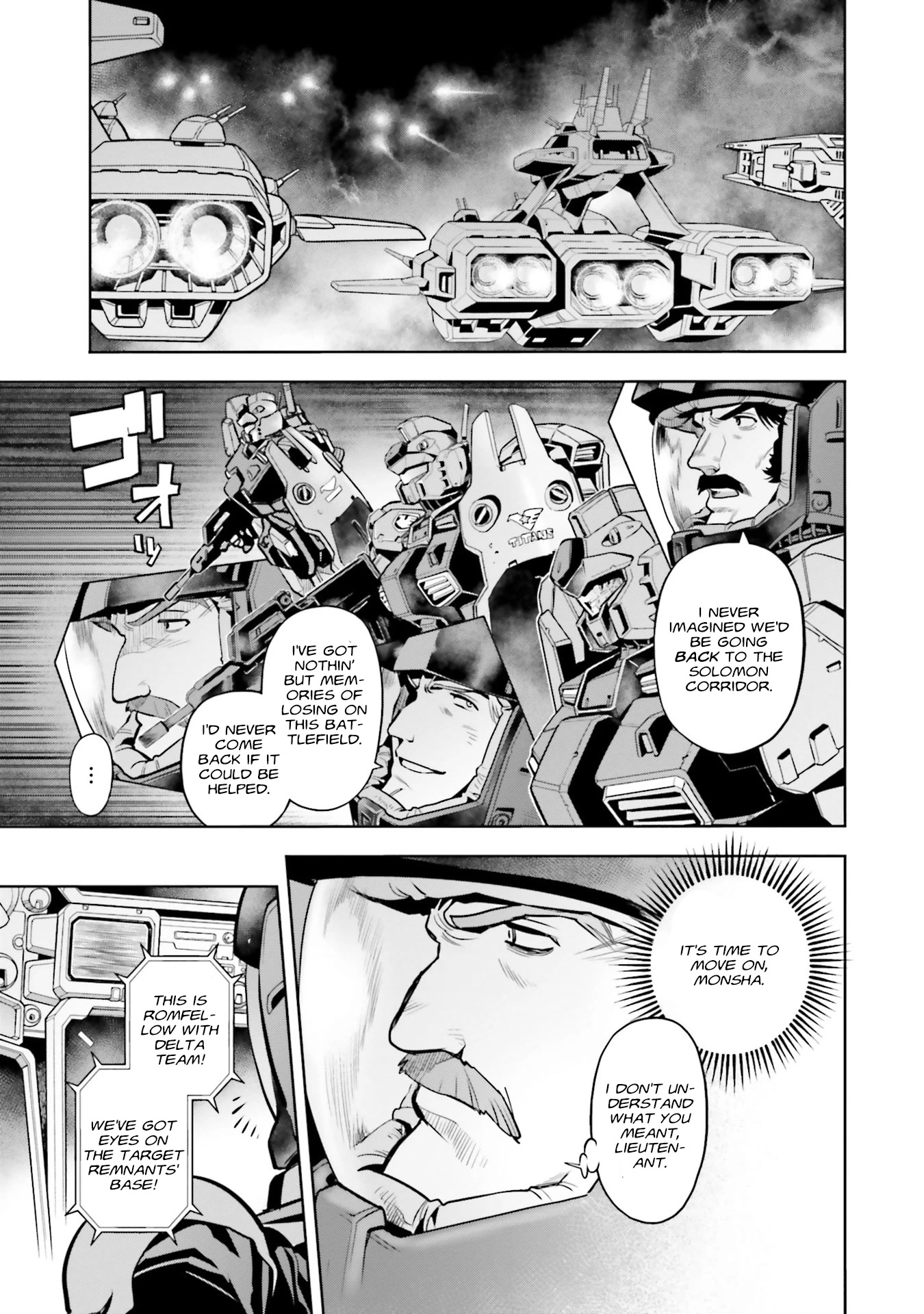 Kidou Senshi Gundam 0083 Rebellion Chapter 93 page 22 - Chapter 93: Bittersweet Memory