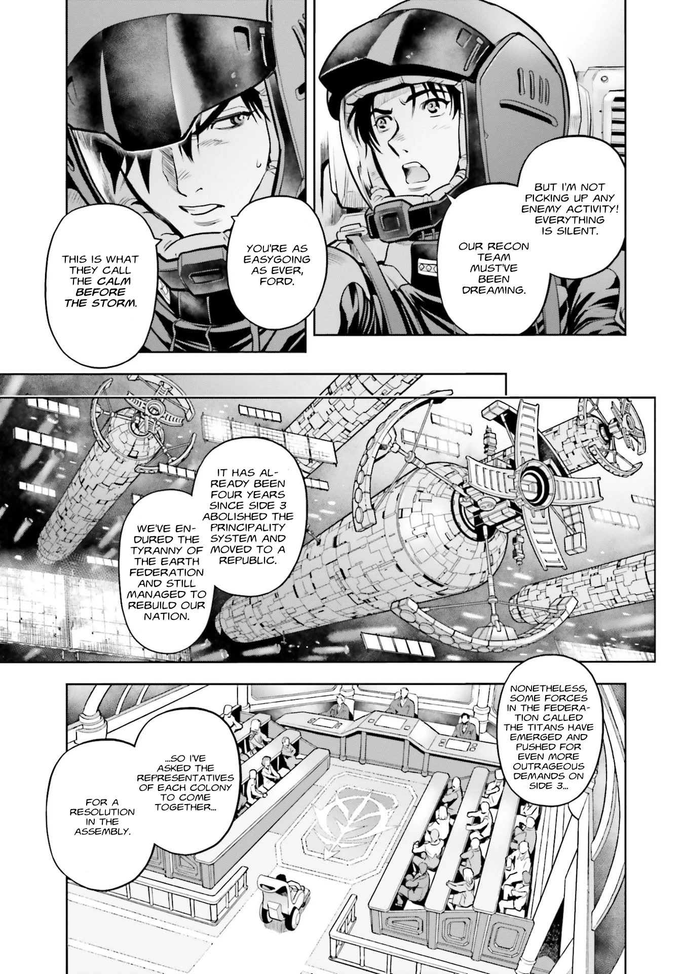 Kidou Senshi Gundam 0083 Rebellion Chapter 93 page 24 - Chapter 93: Bittersweet Memory