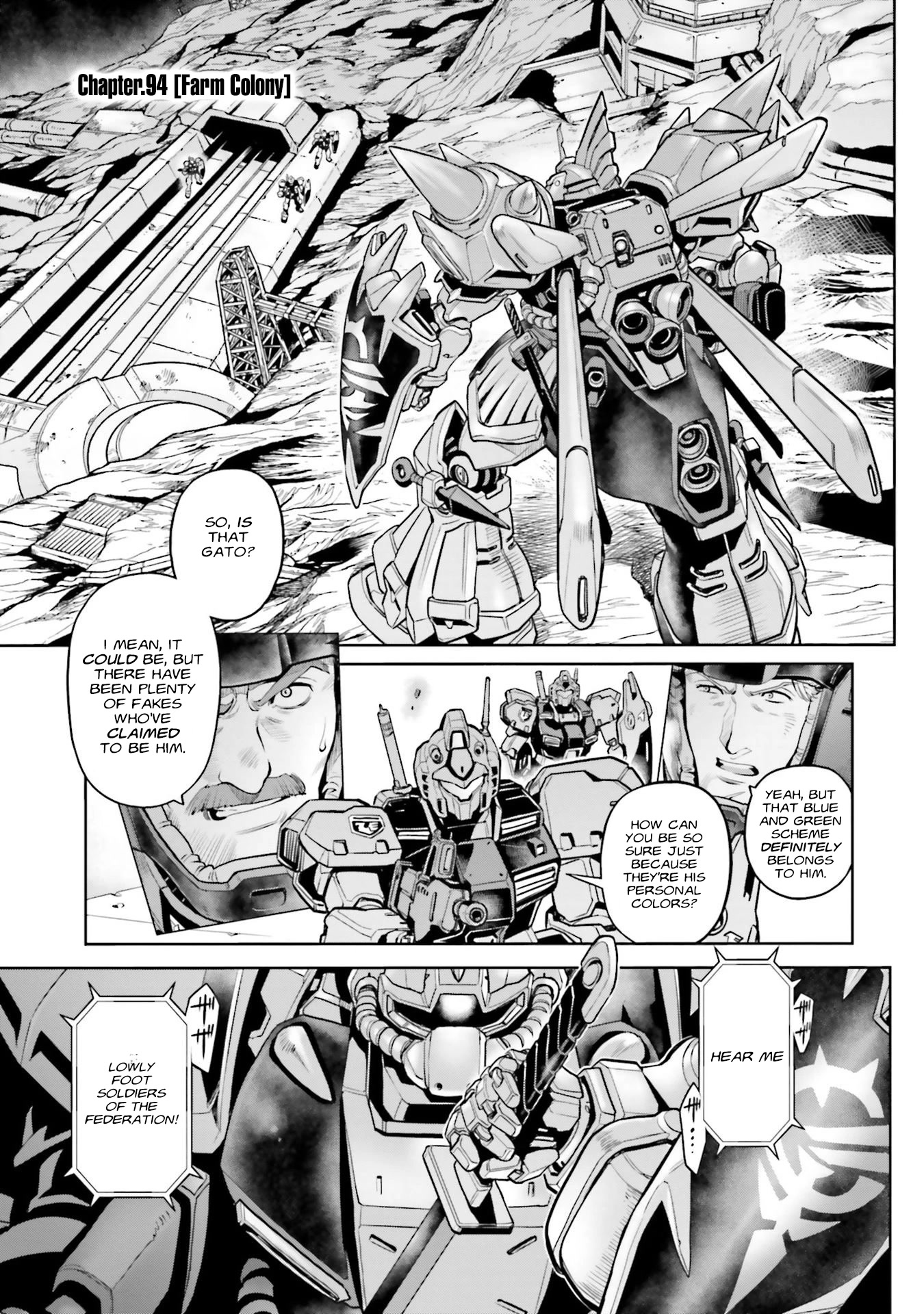 Kidou Senshi Gundam 0083 Rebellion Chapter 94 page 1 - Chapter 94: Farm Colony