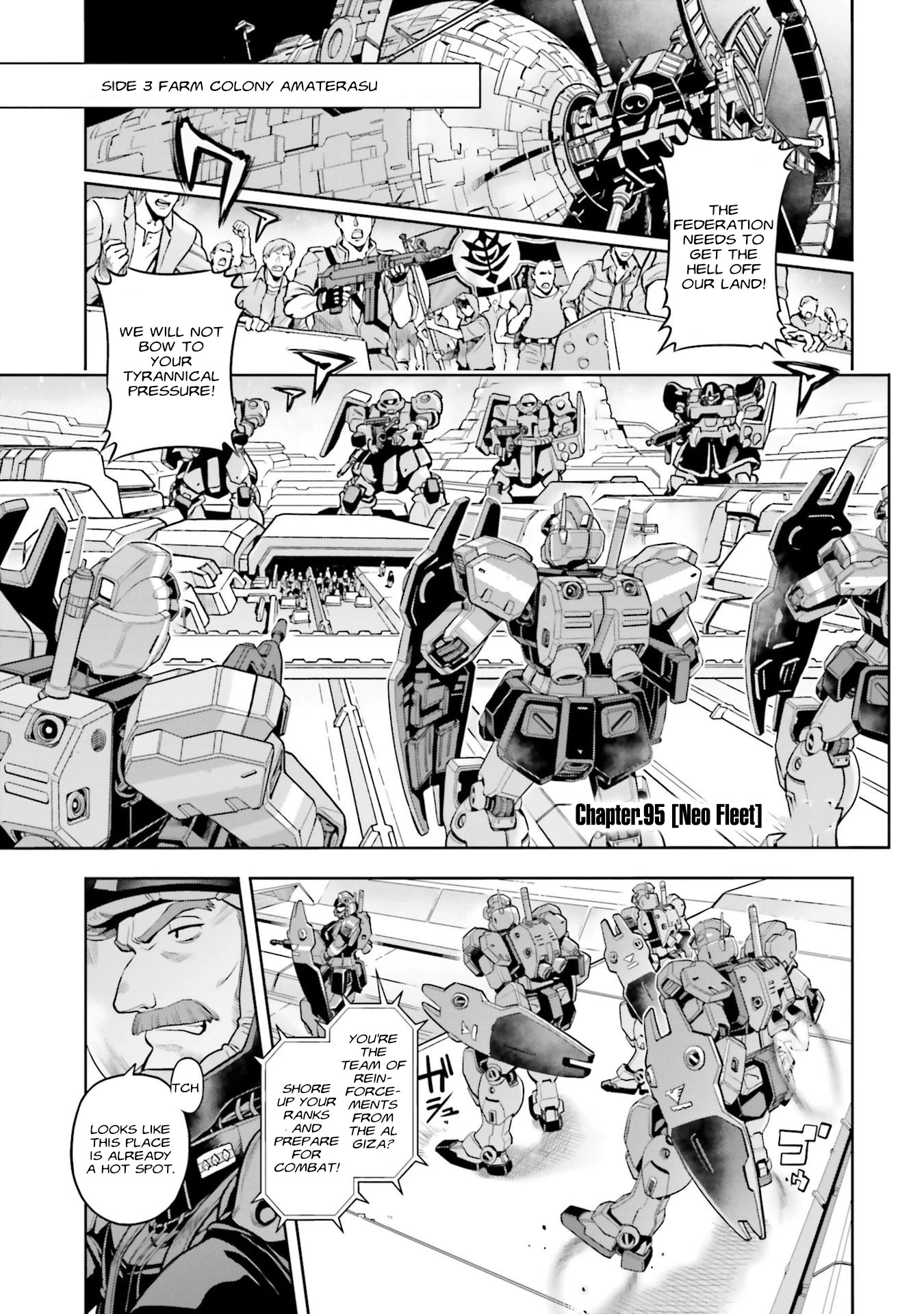Kidou Senshi Gundam 0083 Rebellion Chapter 95 page 1 - Chapter 95: Neo Fleet