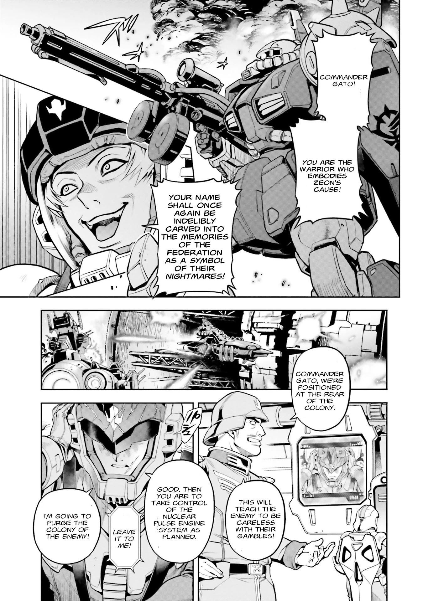 Kidou Senshi Gundam 0083 Rebellion Chapter 96 page 14 - Chapter 96: For Our Homeland