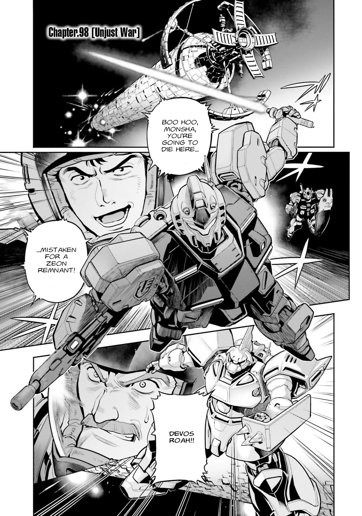 Kidou Senshi Gundam 0083 Rebellion Chapter 98 page 2 - Chapter 98: Unjust War