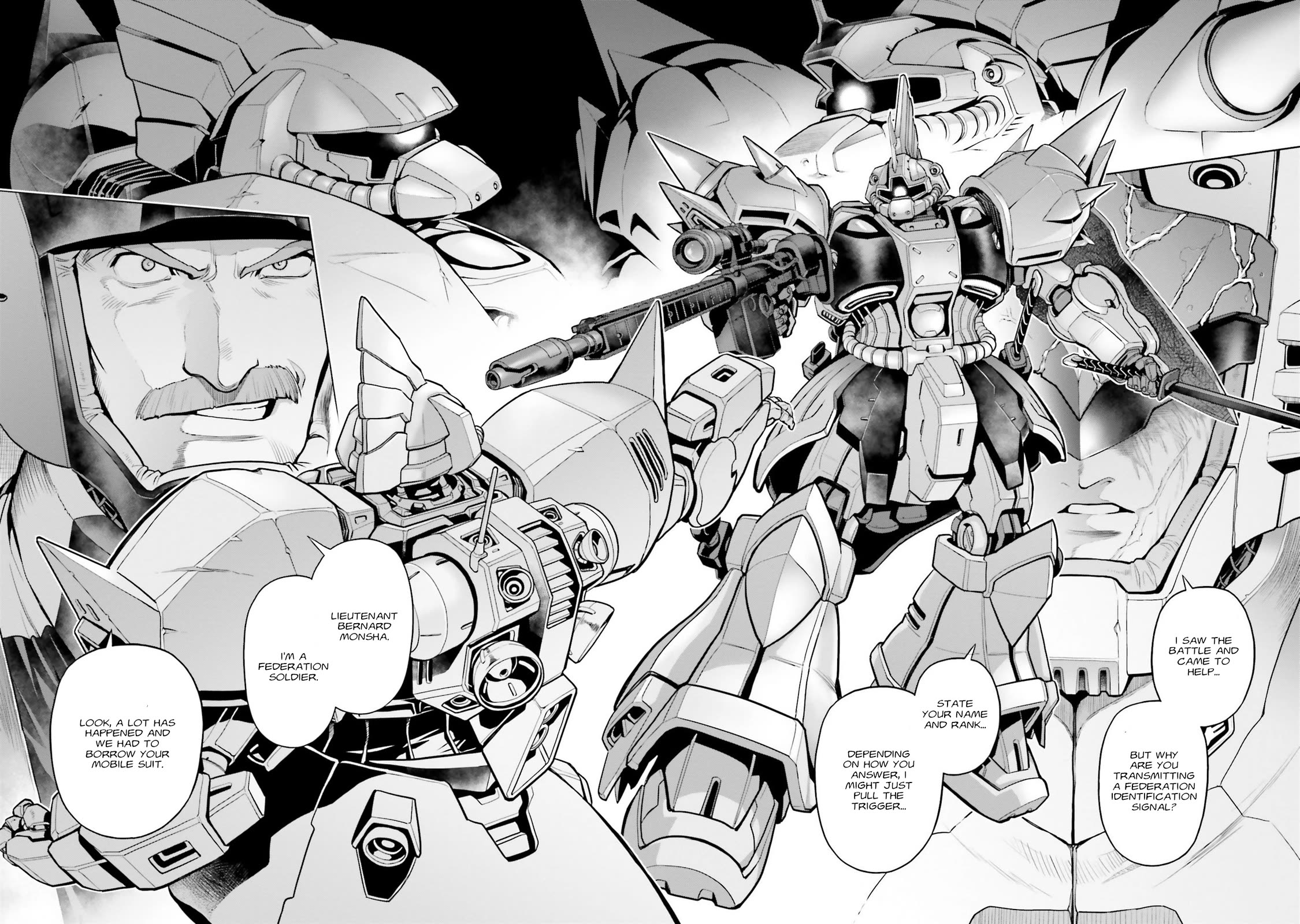 Kidou Senshi Gundam 0083 Rebellion Chapter 98 page 34 - Chapter 98: Unjust War
