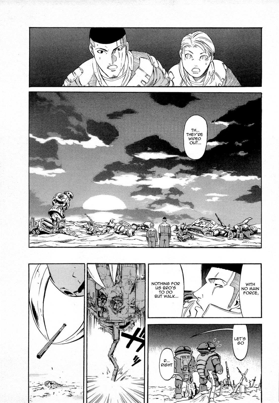 Kidou Senshi Gundam Aggai - Hokubei Oudan 2250 Mile Chapter 2 page 17 - Chapter 2: Baseball