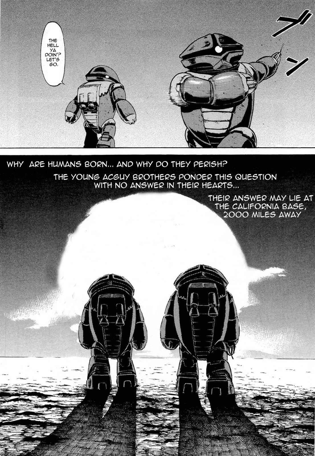 Kidou Senshi Gundam Aggai - Hokubei Oudan 2250 Mile Chapter 2 page 18 - Chapter 2: Baseball