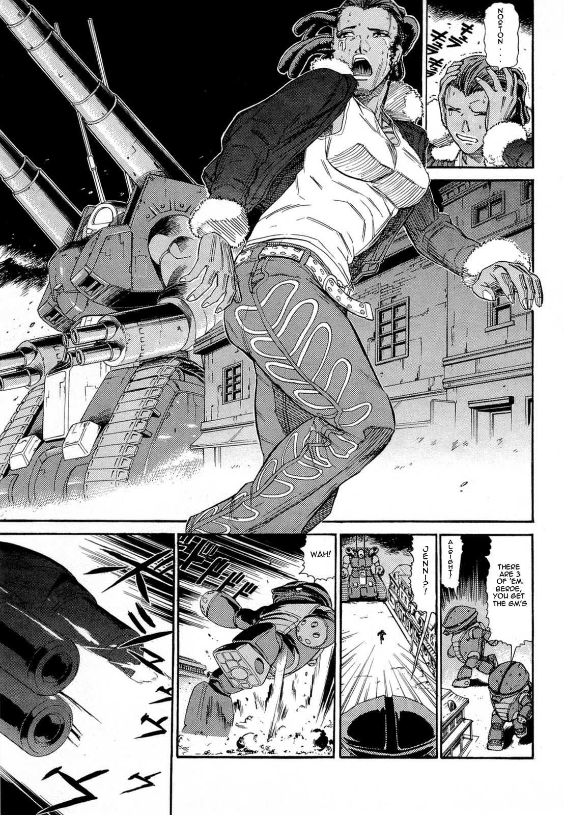 Kidou Senshi Gundam Aggai - Hokubei Oudan 2250 Mile Chapter 3 page 10 - Chapter 3: Break Dancing