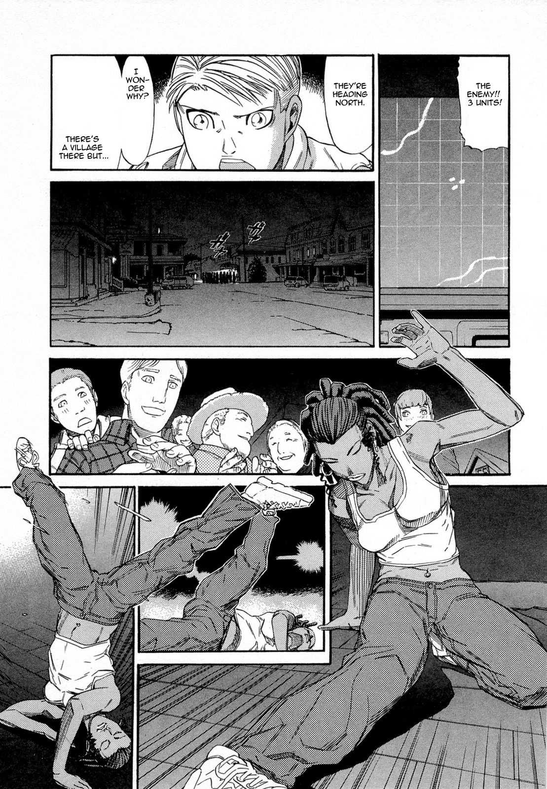 Kidou Senshi Gundam Aggai - Hokubei Oudan 2250 Mile Chapter 3 page 5 - Chapter 3: Break Dancing