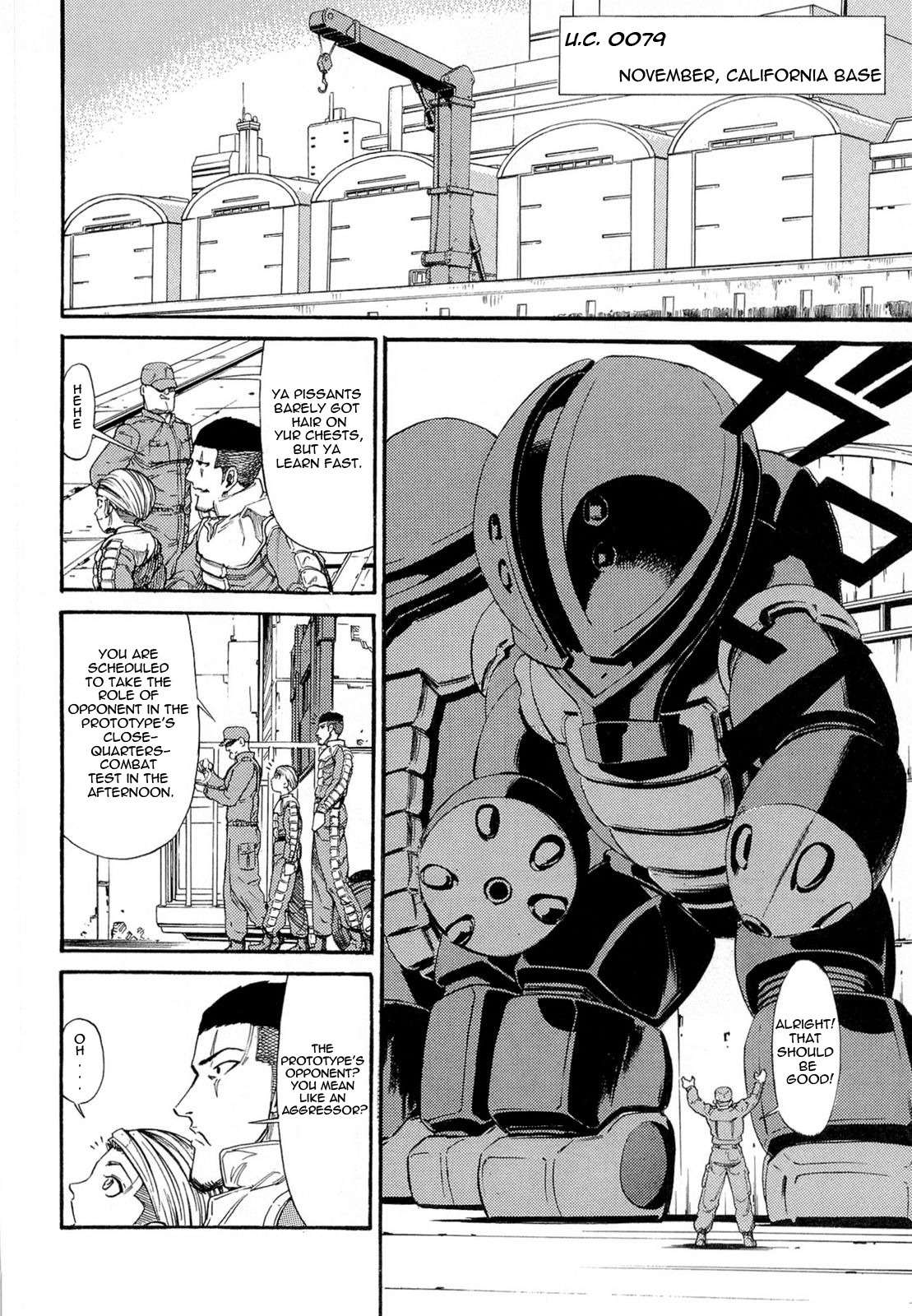 Kidou Senshi Gundam Aggai - Hokubei Oudan 2250 Mile Chapter 4 page 4 - Chapter 4: Wild Horse
