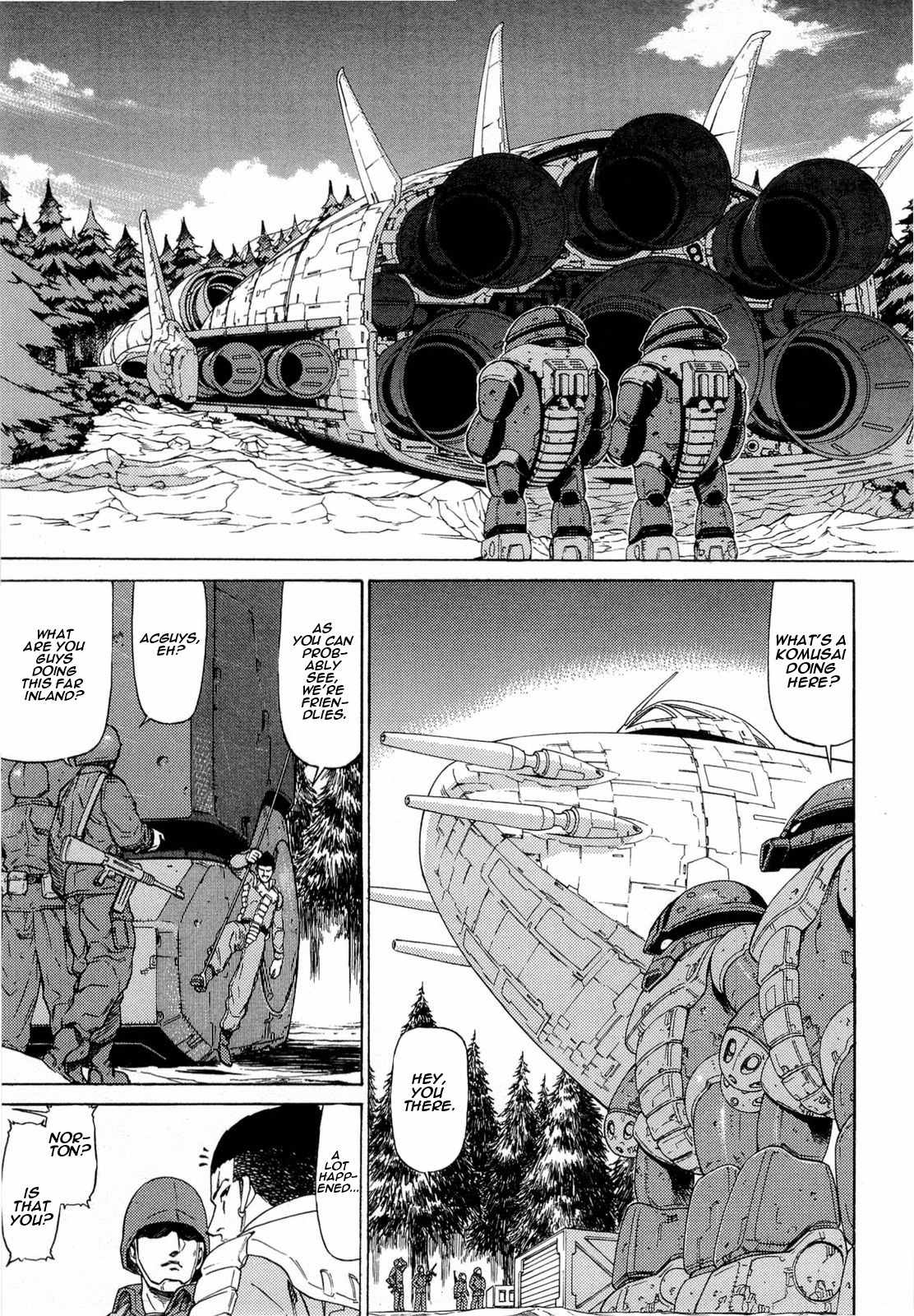 Kidou Senshi Gundam Aggai - Hokubei Oudan 2250 Mile Chapter 5 page 3 - Chapter 5: Christmas Tree