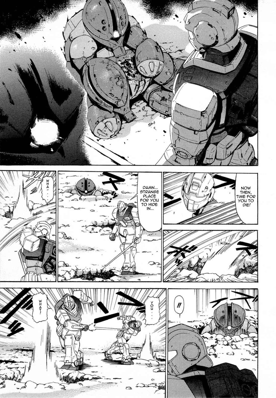 Kidou Senshi Gundam Aggai - Hokubei Oudan 2250 Mile Chapter 6 page 11 - Chapter 6: Wack-A-Mole