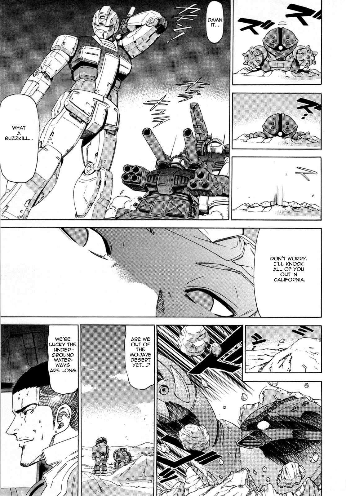 Kidou Senshi Gundam Aggai - Hokubei Oudan 2250 Mile Chapter 6 page 17 - Chapter 6: Wack-A-Mole