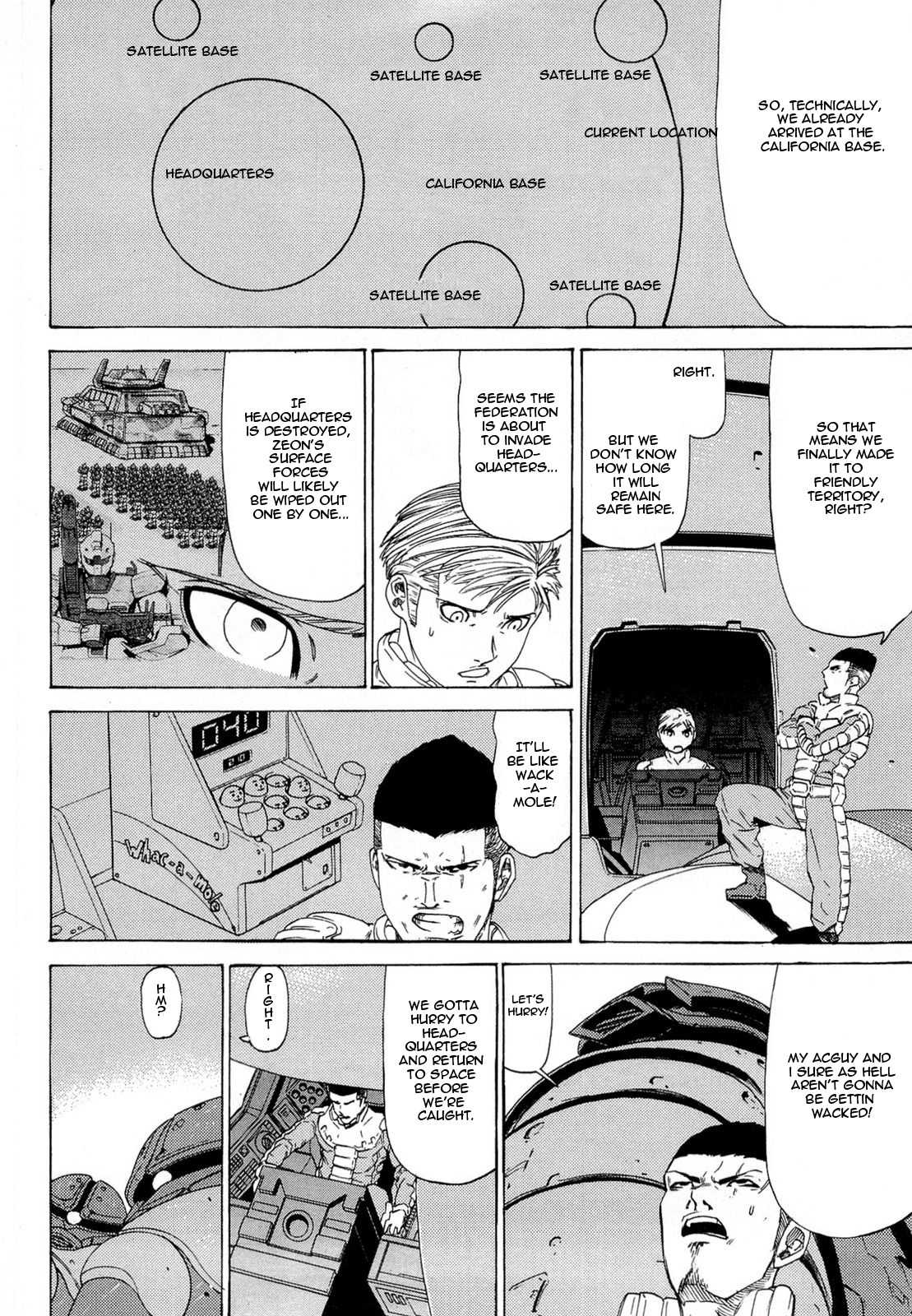 Kidou Senshi Gundam Aggai - Hokubei Oudan 2250 Mile Chapter 6 page 2 - Chapter 6: Wack-A-Mole