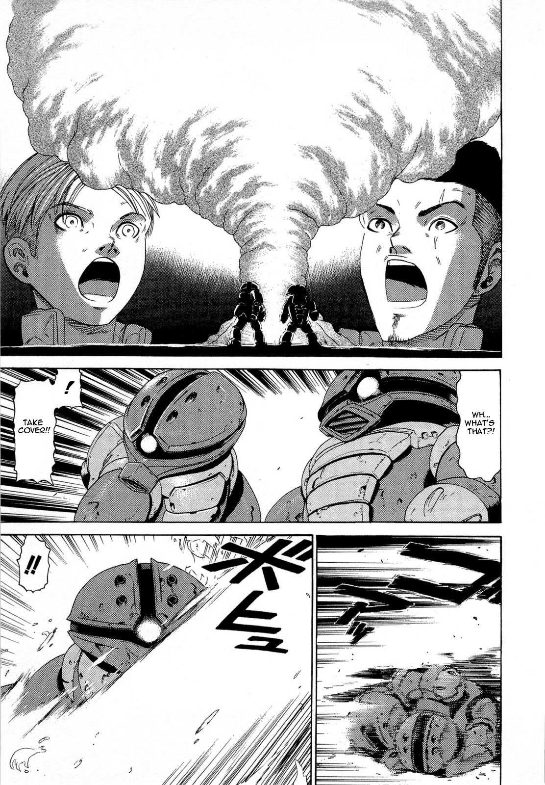 Kidou Senshi Gundam Aggai - Hokubei Oudan 2250 Mile Chapter 6 page 3 - Chapter 6: Wack-A-Mole
