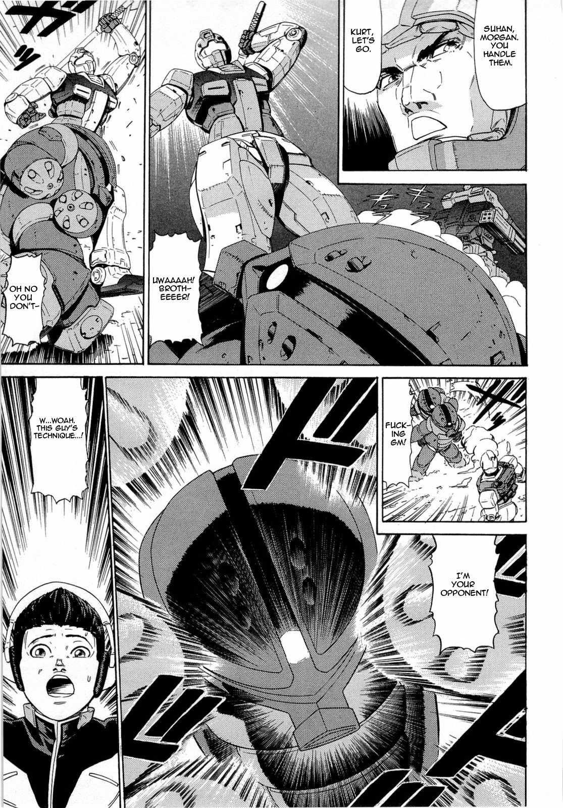 Kidou Senshi Gundam Aggai - Hokubei Oudan 2250 Mile Chapter 6 page 7 - Chapter 6: Wack-A-Mole