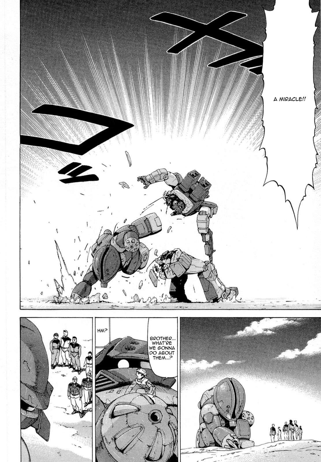 Kidou Senshi Gundam Aggai - Hokubei Oudan 2250 Mile Chapter 7 page 16 - Chapter 7: Rescue