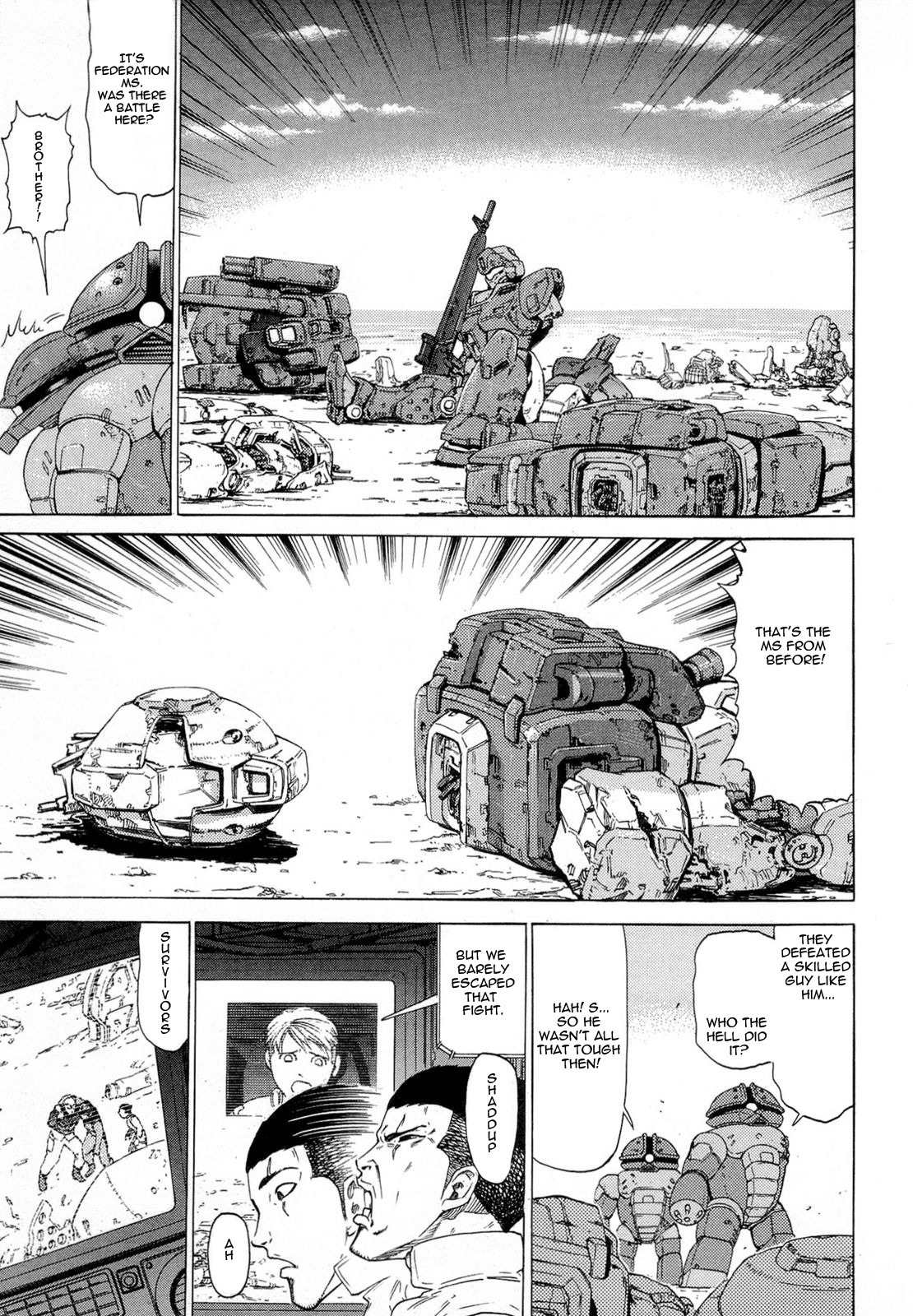 Kidou Senshi Gundam Aggai - Hokubei Oudan 2250 Mile Chapter 7 page 3 - Chapter 7: Rescue