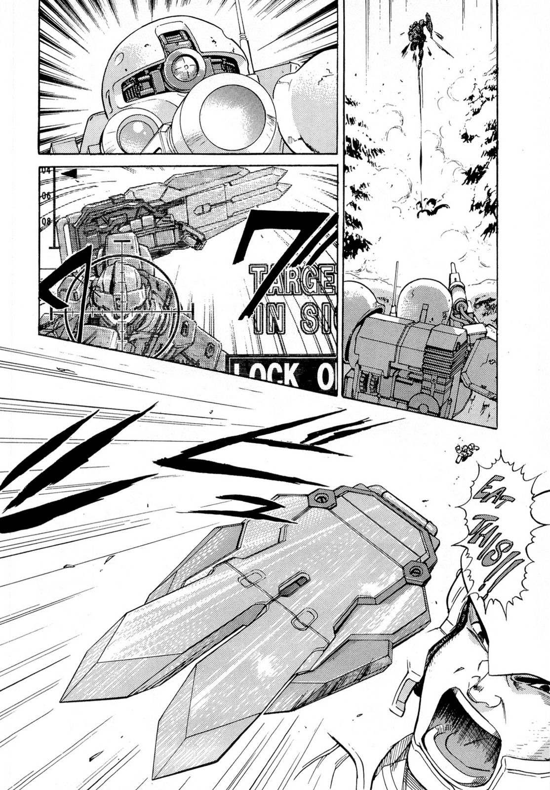 Kidou Senshi Gundam Aggai - Hokubei Oudan 2250 Mile Chapter 8.5 page 34 - Chapter 8.5: Mobile Suit Gundam: Target in Sight