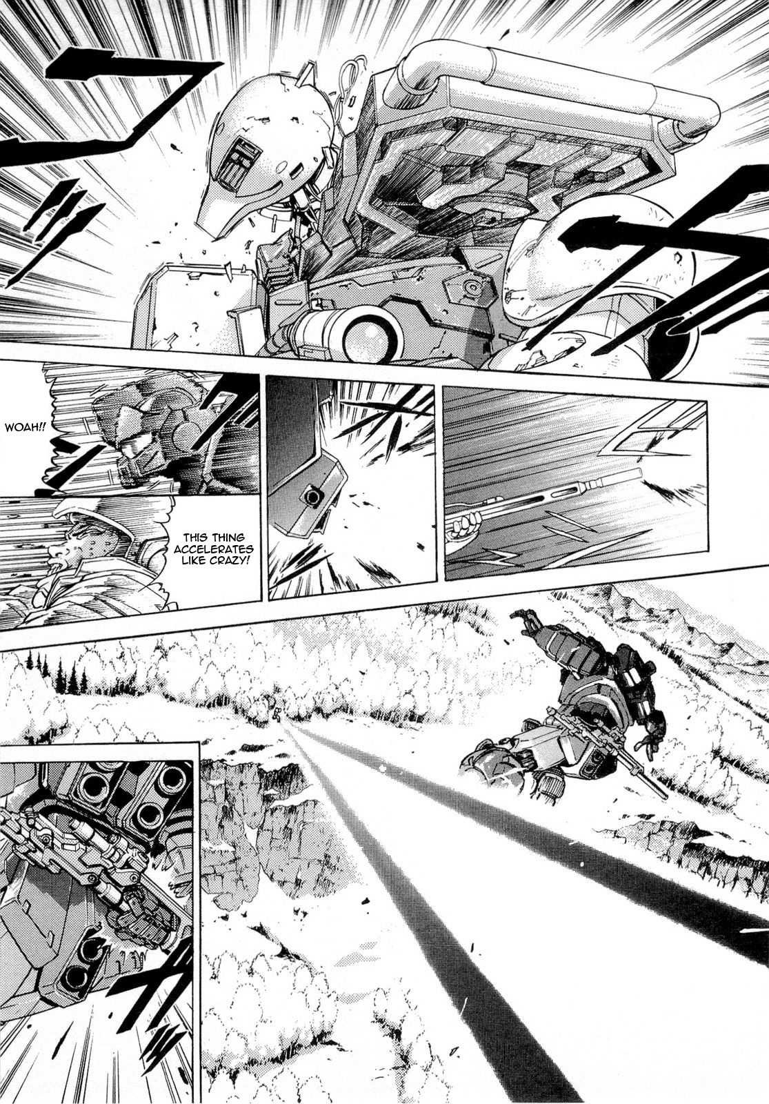Kidou Senshi Gundam Aggai - Hokubei Oudan 2250 Mile Chapter 8.5 page 35 - Chapter 8.5: Mobile Suit Gundam: Target in Sight