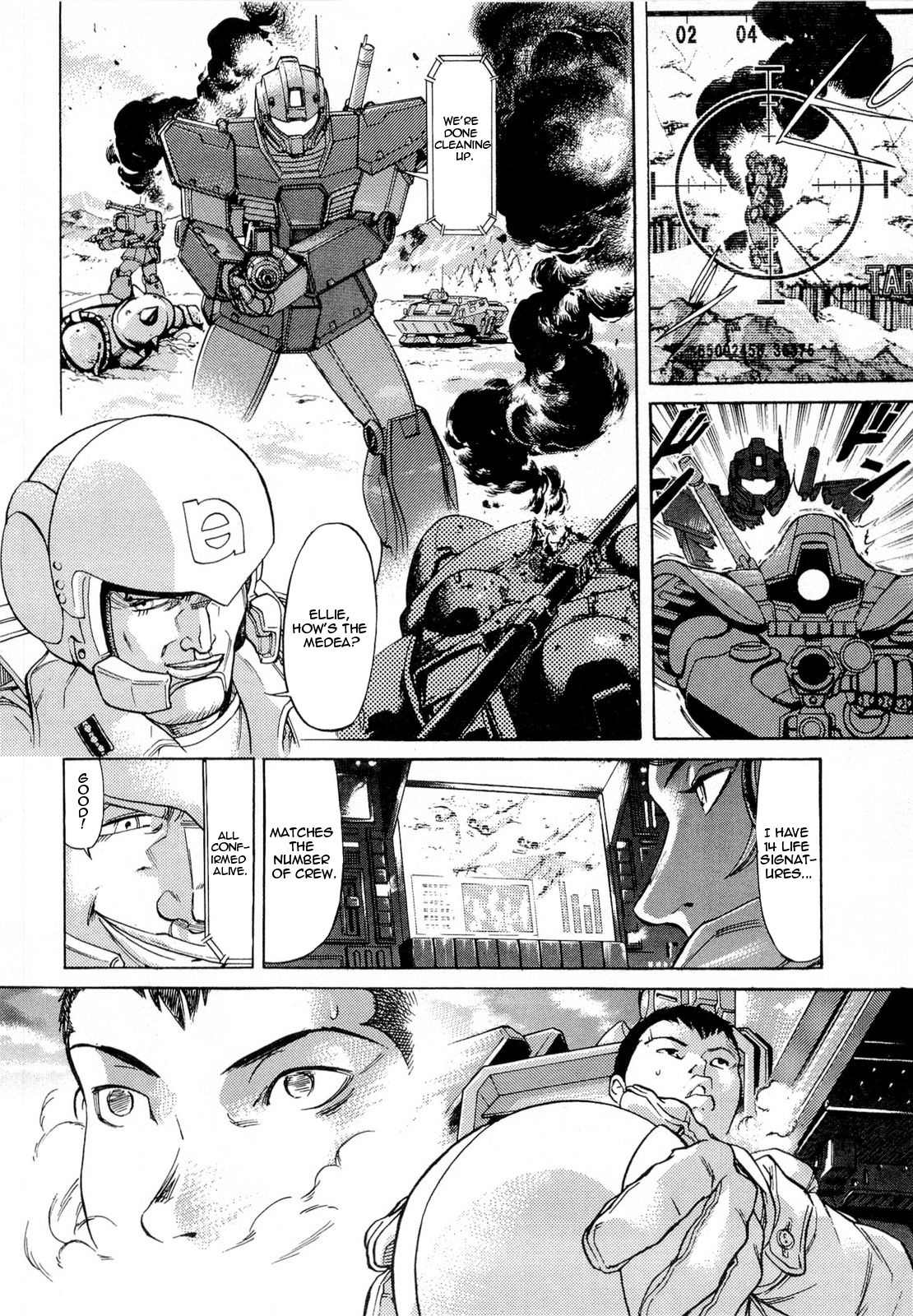 Kidou Senshi Gundam Aggai - Hokubei Oudan 2250 Mile Chapter 8.5 page 38 - Chapter 8.5: Mobile Suit Gundam: Target in Sight