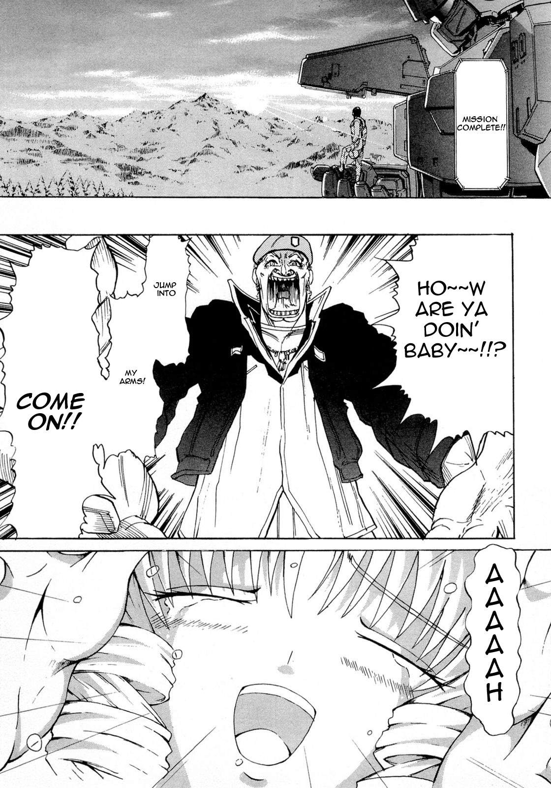 Kidou Senshi Gundam Aggai - Hokubei Oudan 2250 Mile Chapter 8.5 page 39 - Chapter 8.5: Mobile Suit Gundam: Target in Sight