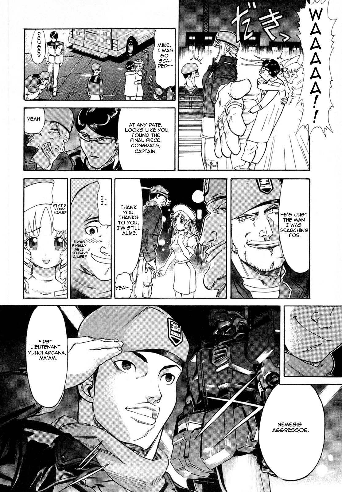 Kidou Senshi Gundam Aggai - Hokubei Oudan 2250 Mile Chapter 8.5 page 40 - Chapter 8.5: Mobile Suit Gundam: Target in Sight