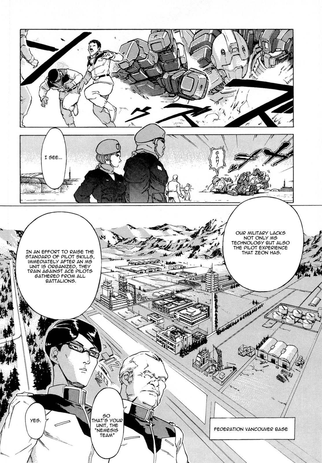 Kidou Senshi Gundam Aggai - Hokubei Oudan 2250 Mile Chapter 8.5 page 6 - Chapter 8.5: Mobile Suit Gundam: Target in Sight
