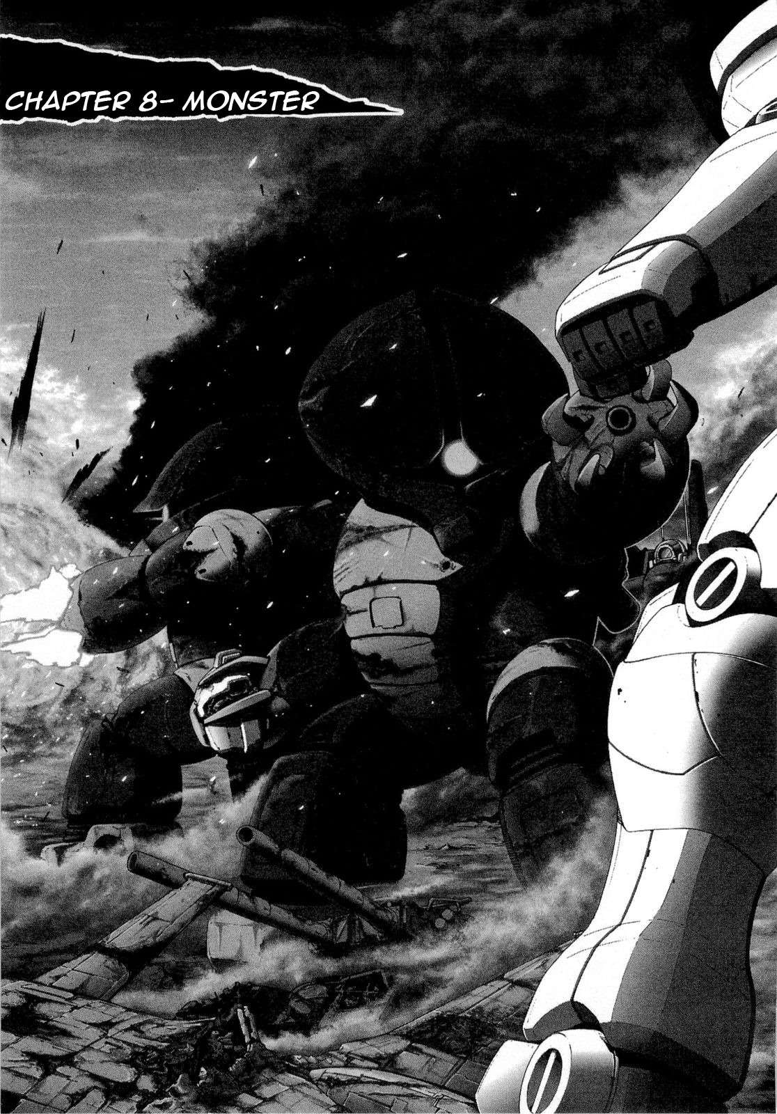 Kidou Senshi Gundam Aggai - Hokubei Oudan 2250 Mile Chapter 8 page 1 - Chapter 8: Monster