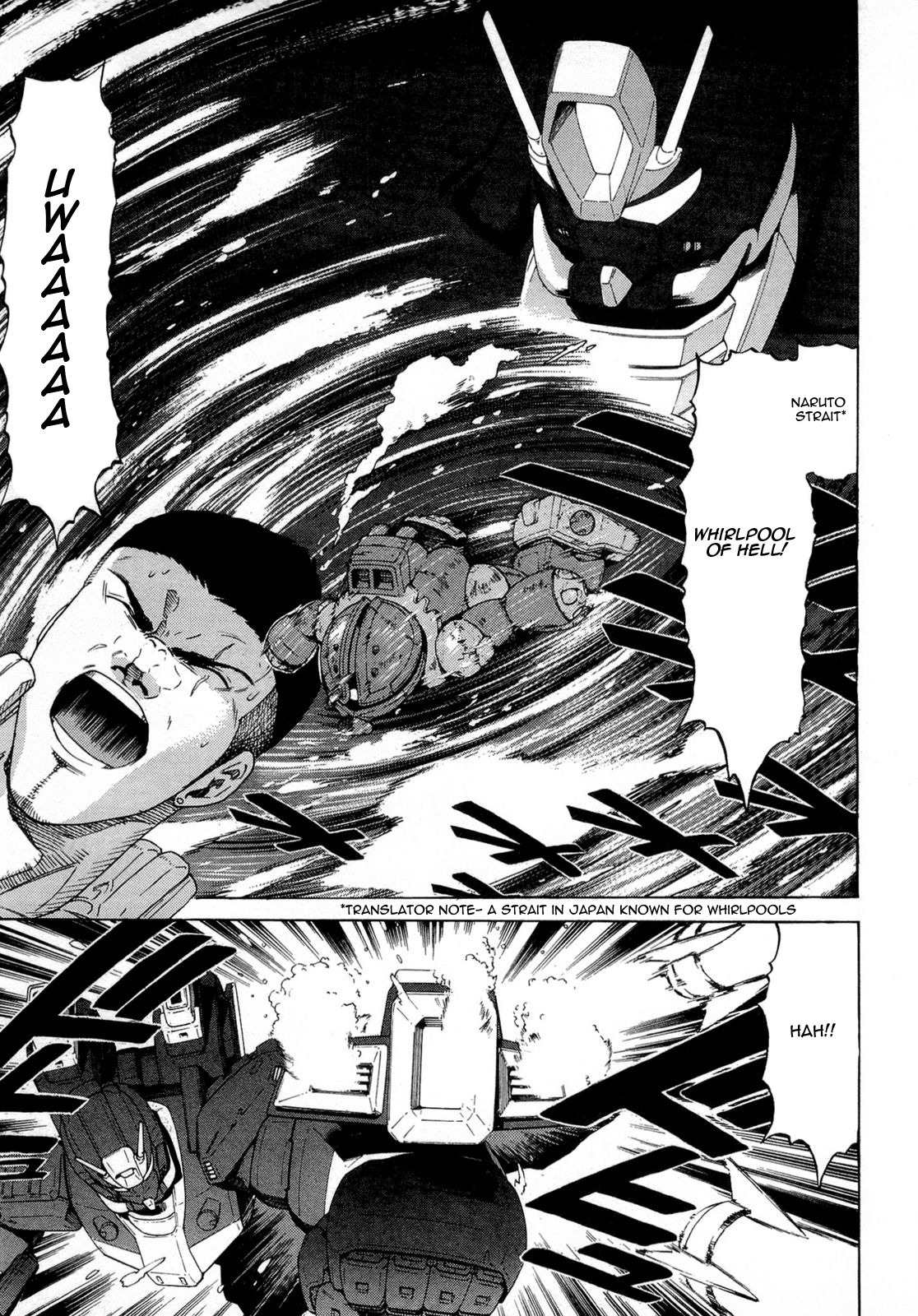 Kidou Senshi Gundam Aggai - Hokubei Oudan 2250 Mile Chapter 8 page 13 - Chapter 8: Monster