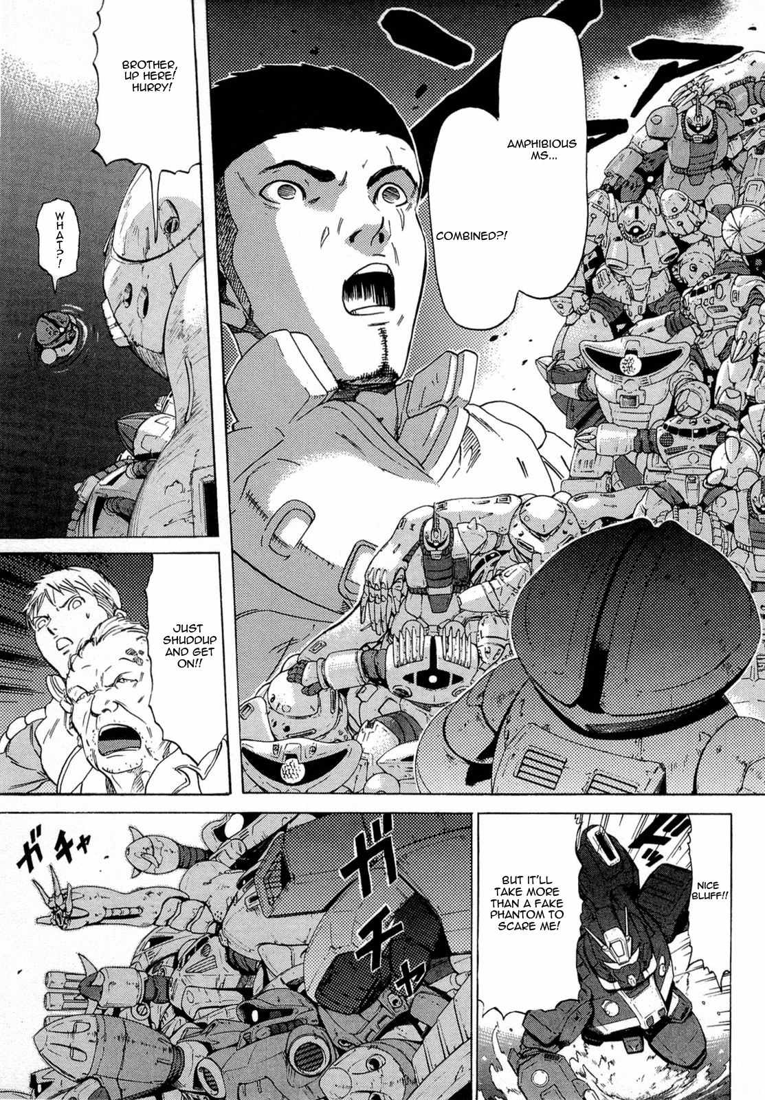 Kidou Senshi Gundam Aggai - Hokubei Oudan 2250 Mile Chapter 8 page 17 - Chapter 8: Monster