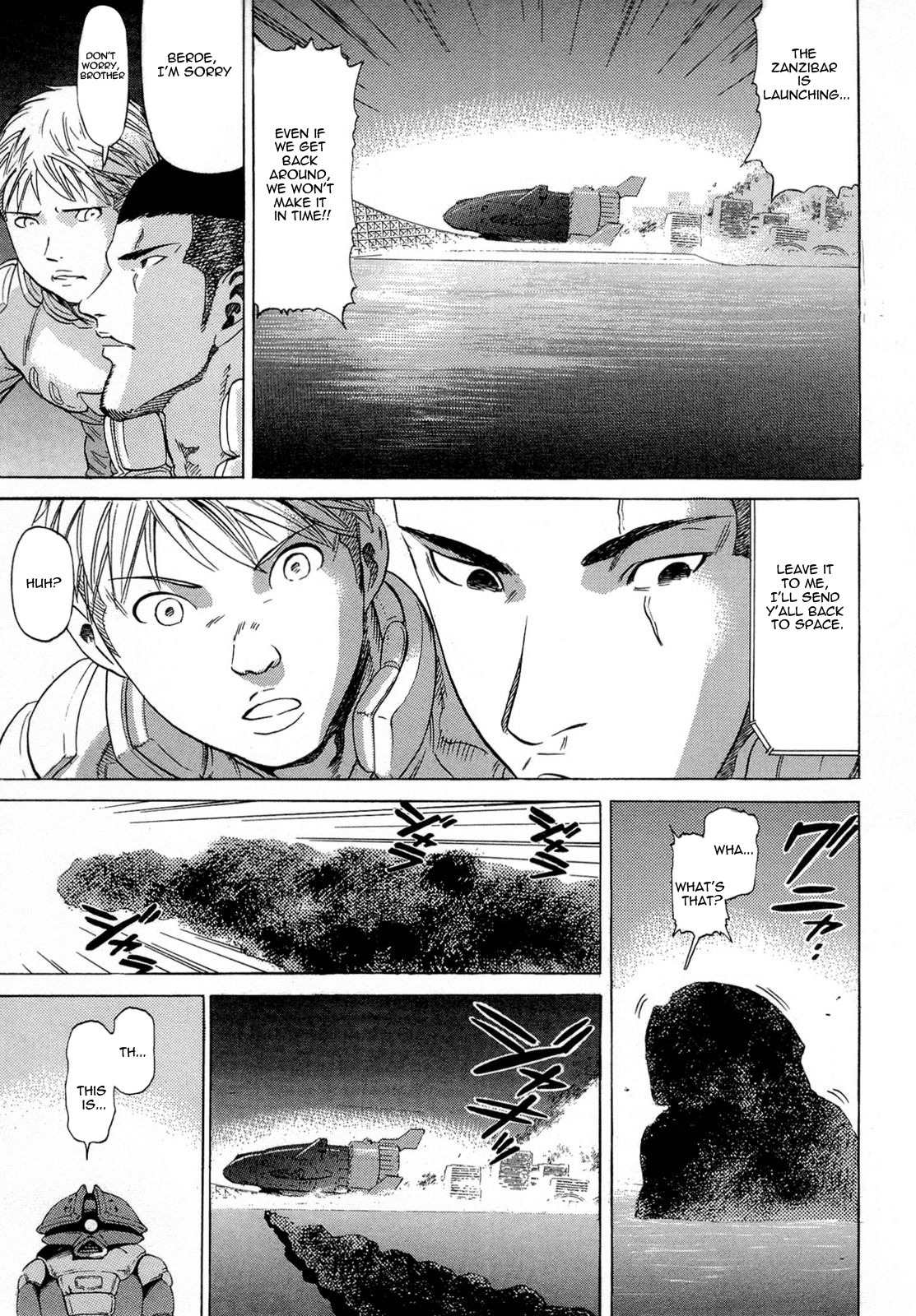 Kidou Senshi Gundam Aggai - Hokubei Oudan 2250 Mile Chapter 8 page 19 - Chapter 8: Monster