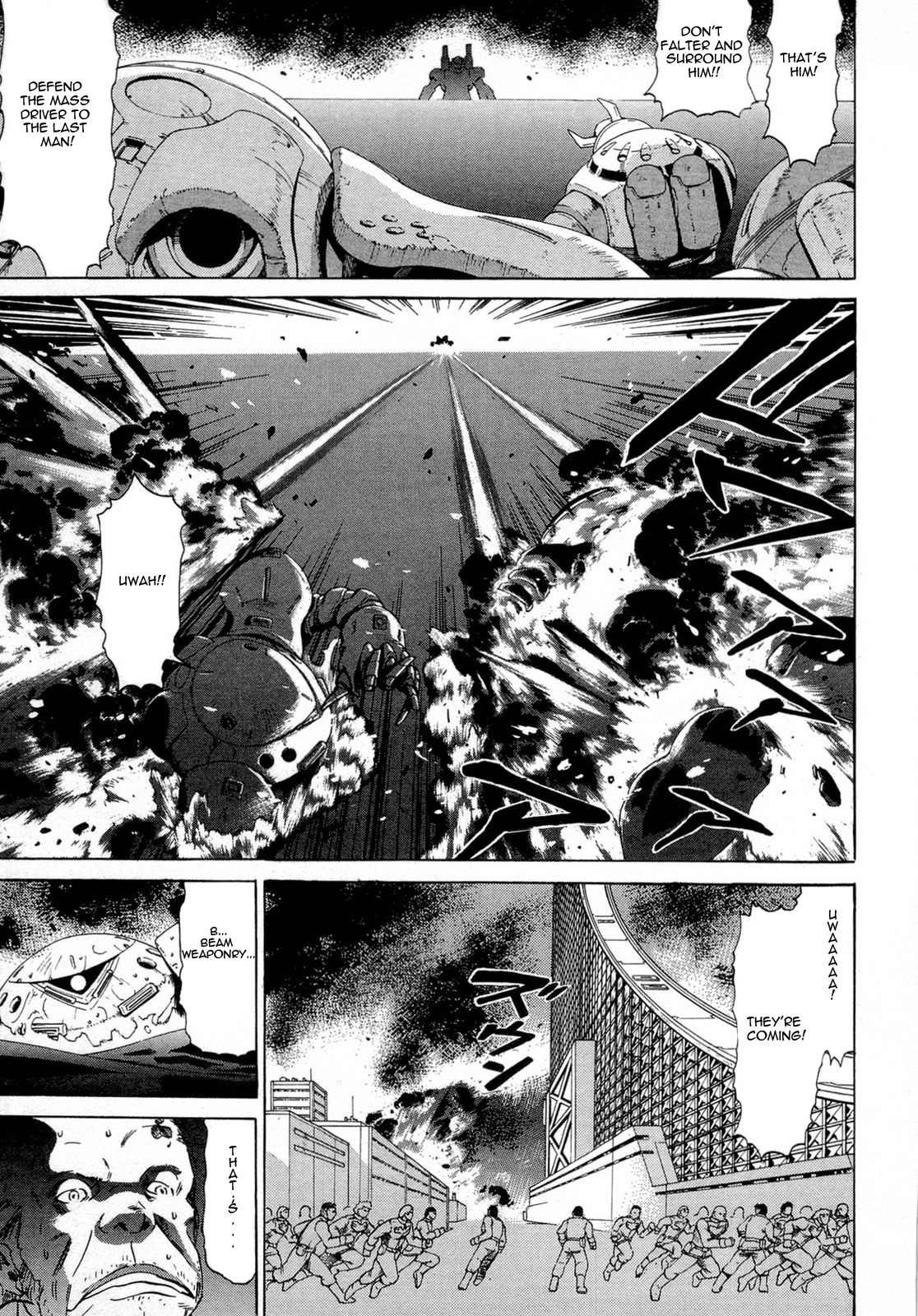 Kidou Senshi Gundam Aggai - Hokubei Oudan 2250 Mile Chapter 8 page 9 - Chapter 8: Monster