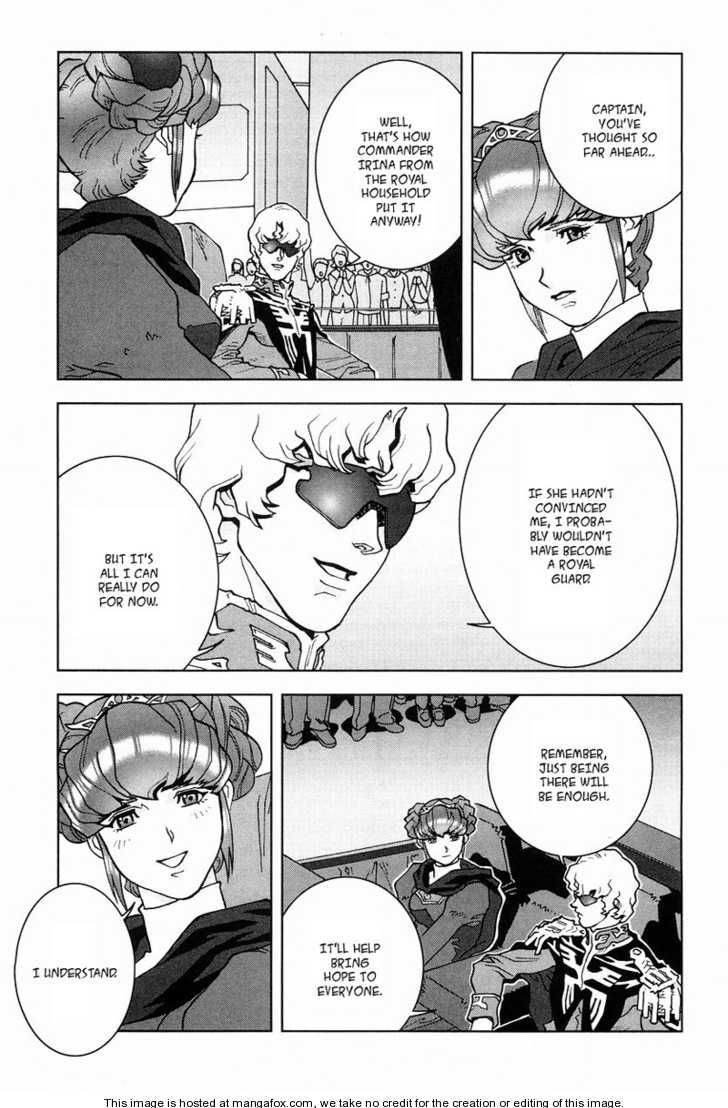 Kidou Senshi Gundam: C.D.A. Wakaki Suisei no Shouzou Chapter 15 page 14 - Chapter 15 : 15 Inauguration \ 16 Heartache \ 17 Escape \ 18 Emergency